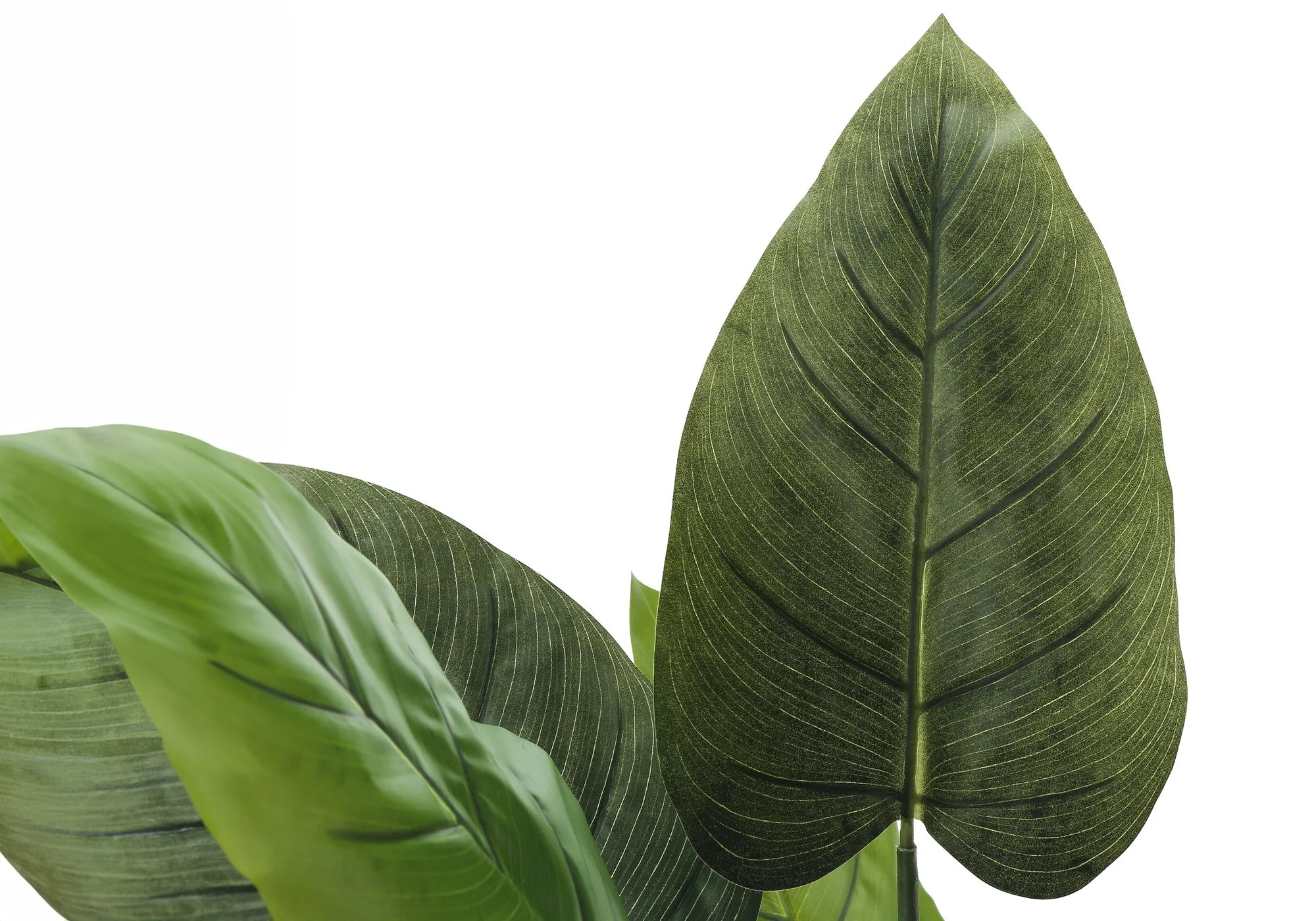 37" Tall, Artificial Plant, Aureum Tree, Indoor, Faux, Fake, Floor, Greenery, Potted, Real Touch, Decorative - Green / Black - Image 4