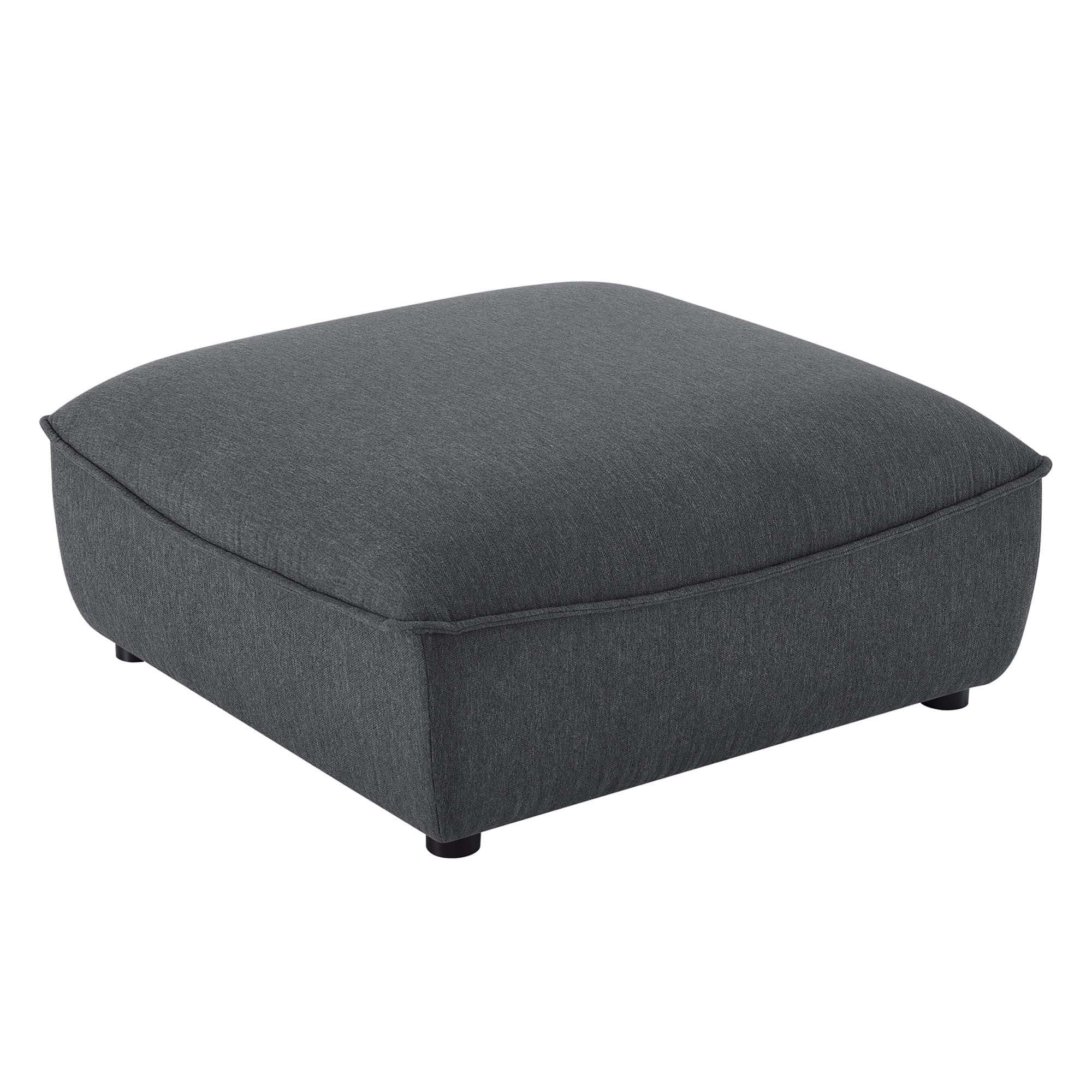 38 Inch Upholstered Fabric Armchair and Ottoman Set - Image 4