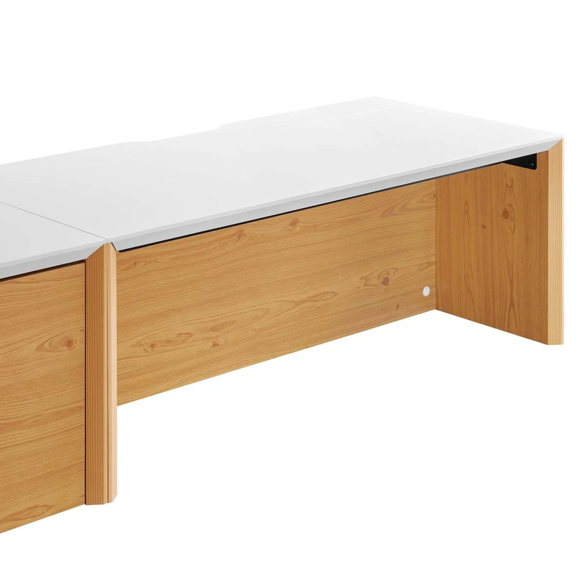 38" Wall-Mount Office Desk with Cabinet and Shelf for Home or Small Spaces - Image 15