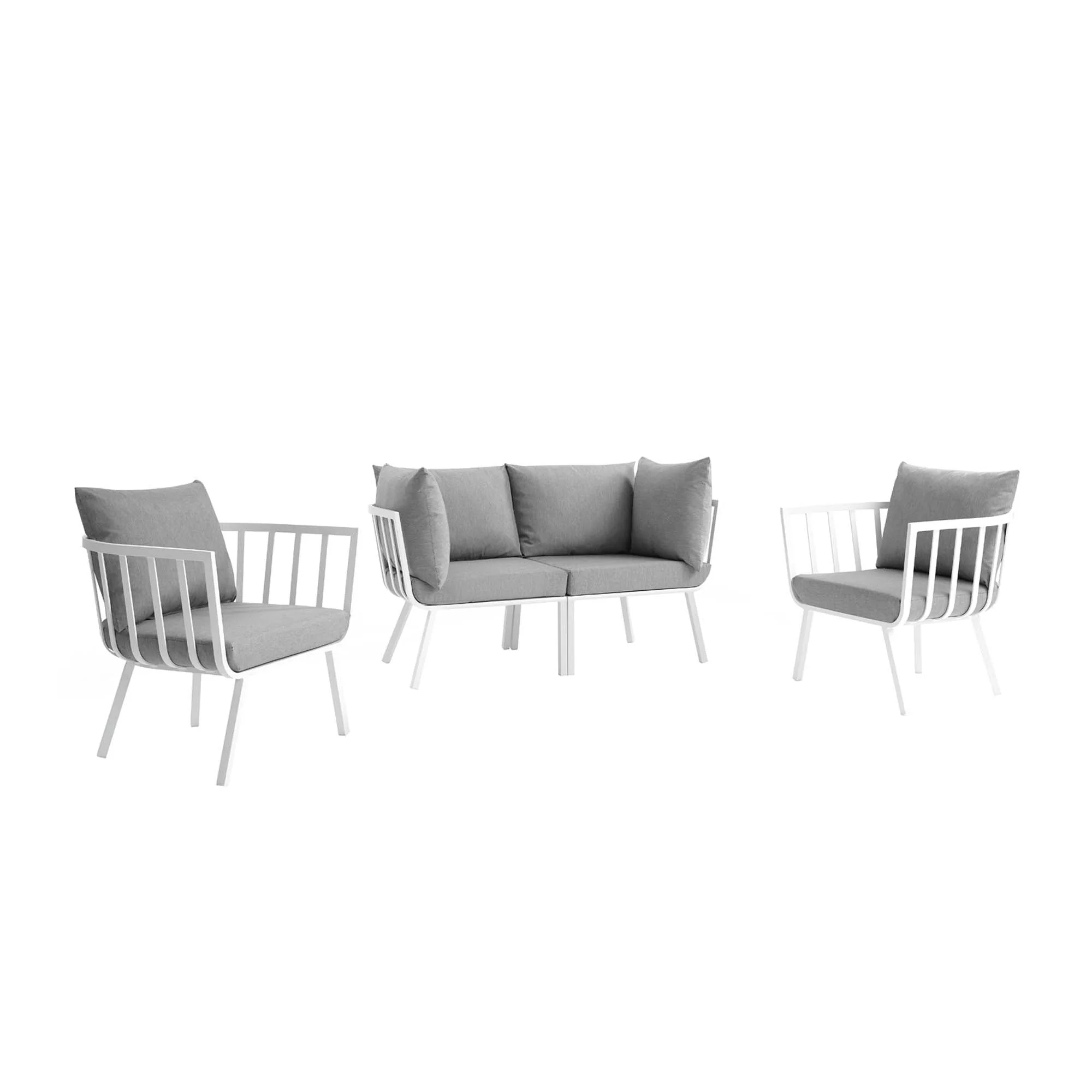 4-Piece Aluminum Outdoor Patio Furniture Set - Modern Weather-Resistant Seating and Dining - Image 14