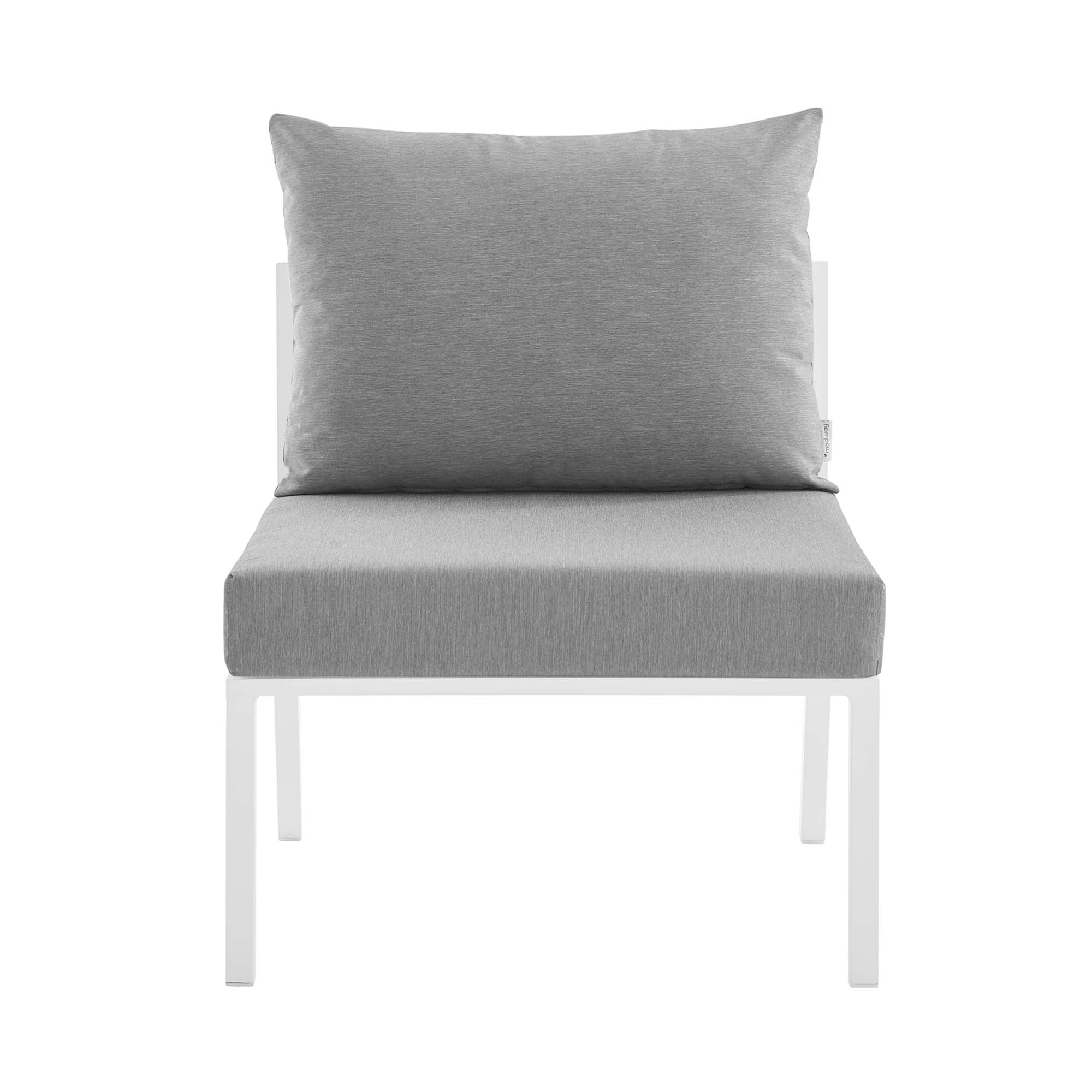 4-Piece Aluminum Outdoor Patio Sectional Sofa Set with Cushions, Modular Seating - Image 23