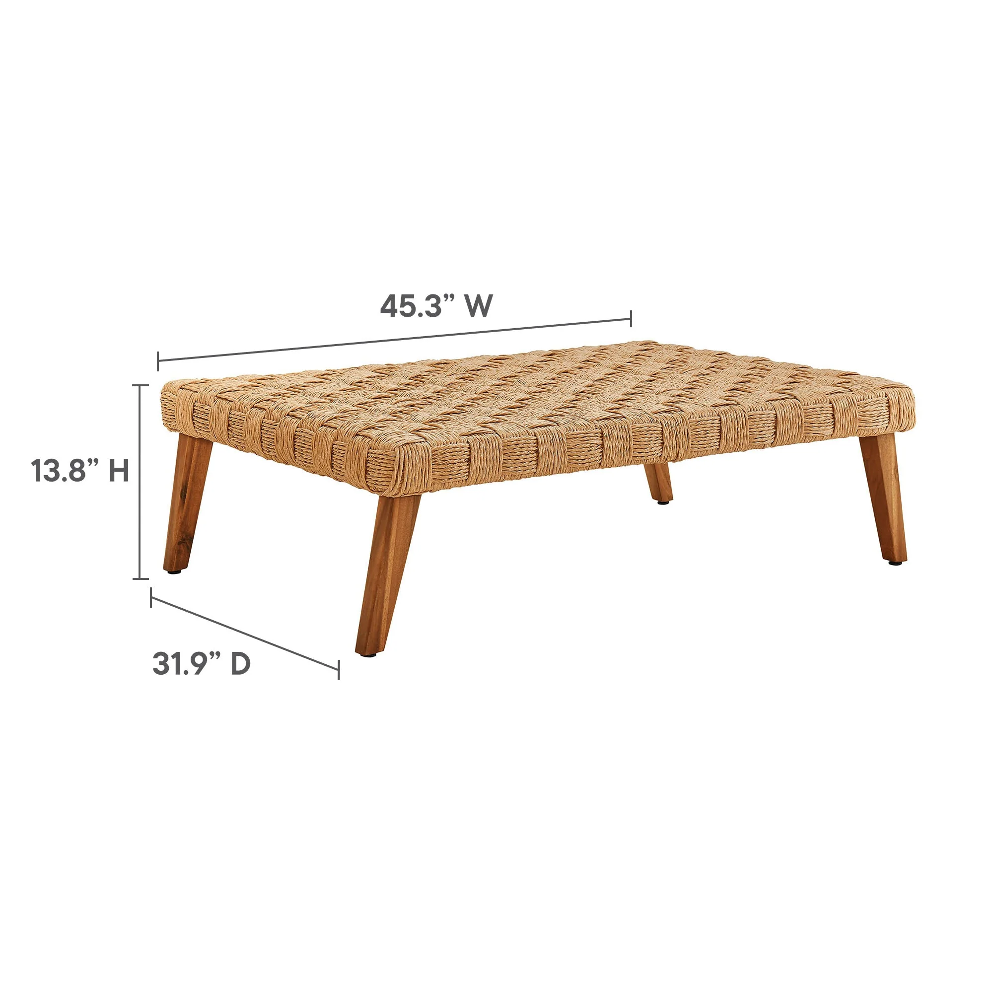 4-Piece Natural Light Gray Wicker Rattan Outdoor Patio Furniture Set - Image 5