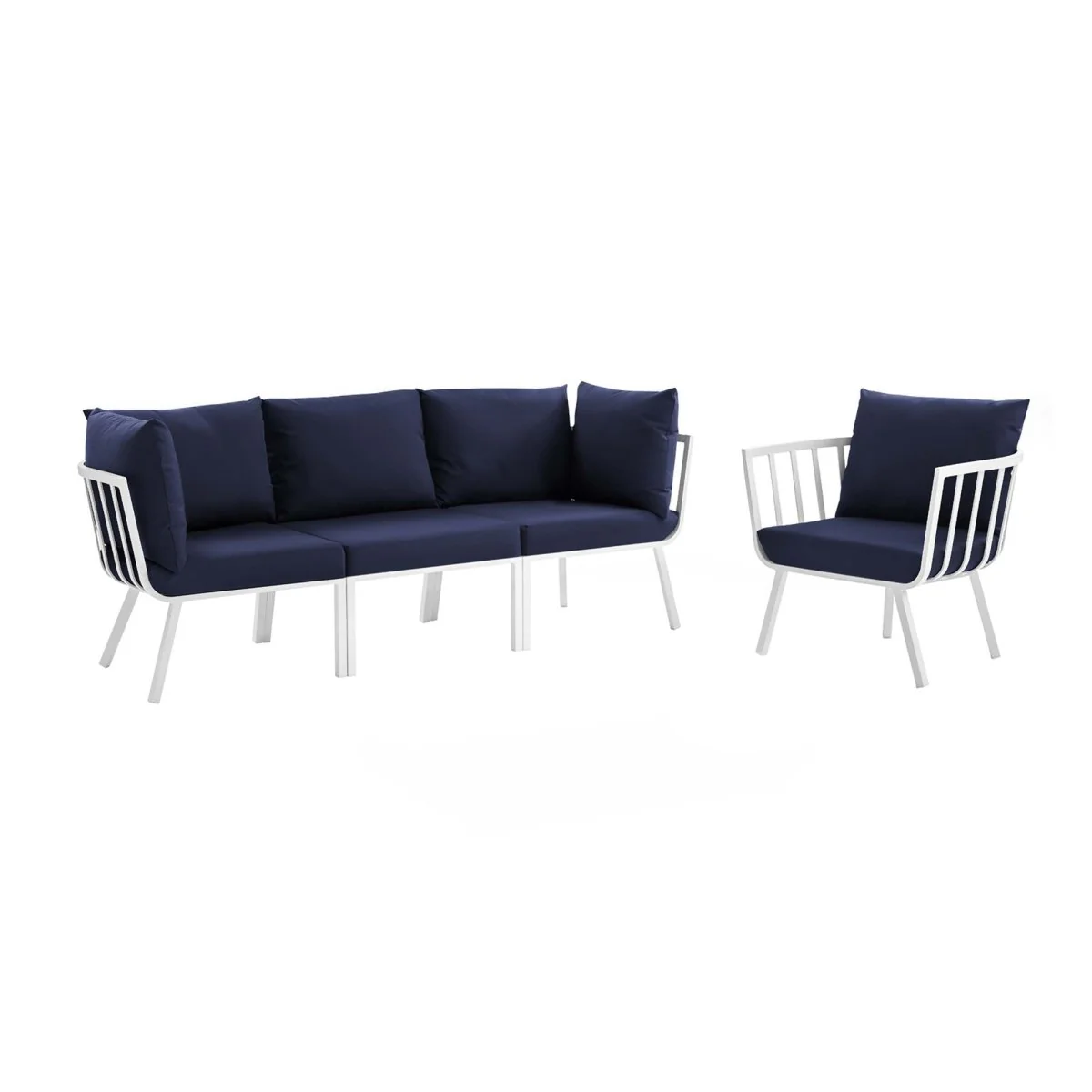 4-Piece Outdoor Aluminum Patio Sofa Set - Image 16
