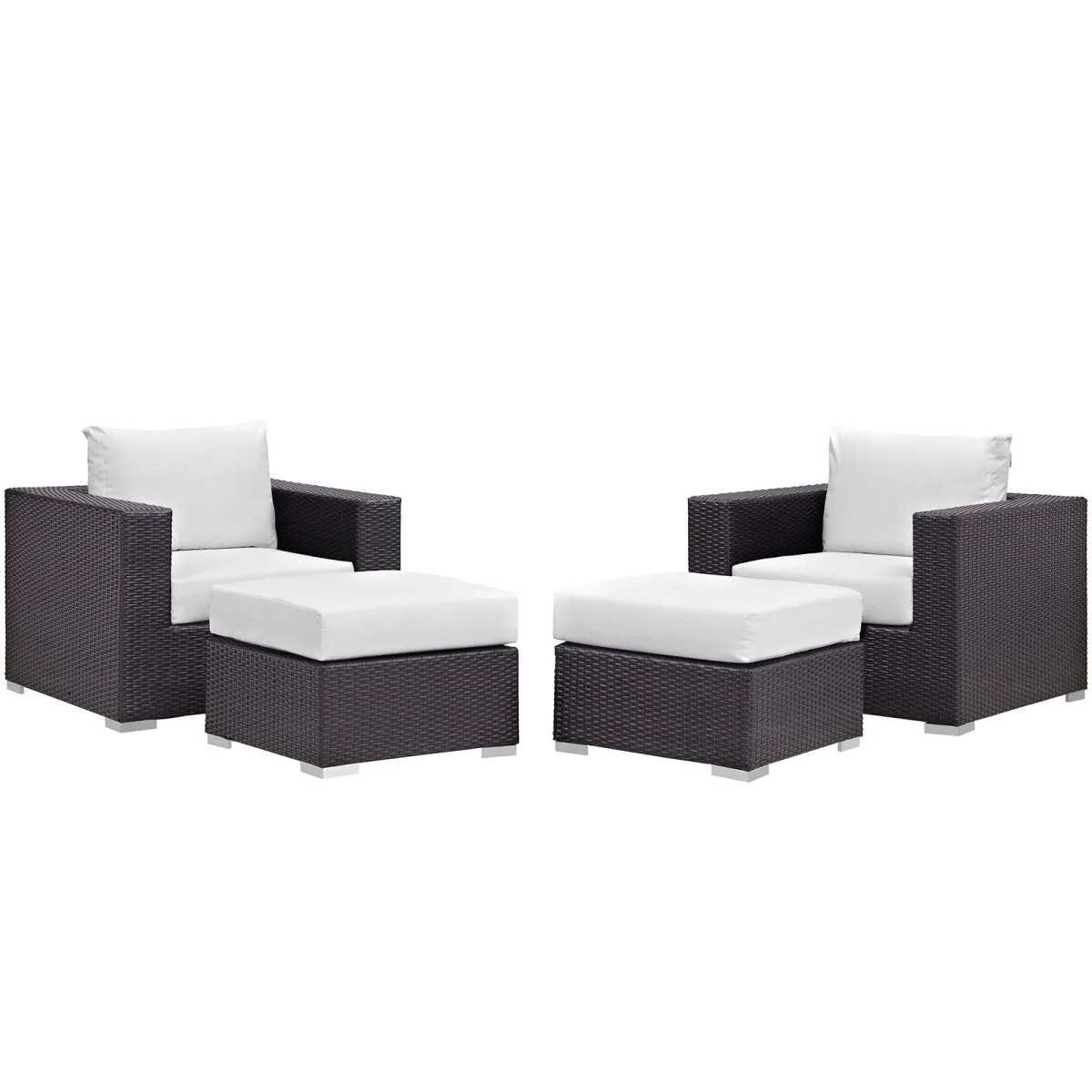 4-Piece Outdoor Patio Rattan Aluminum Sectional Sofa Set - Image 18