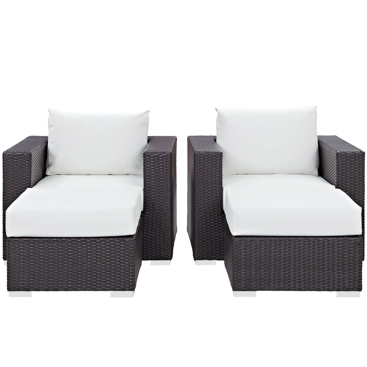 4-Piece Outdoor Patio Rattan Aluminum Sectional Sofa Set - Image 22