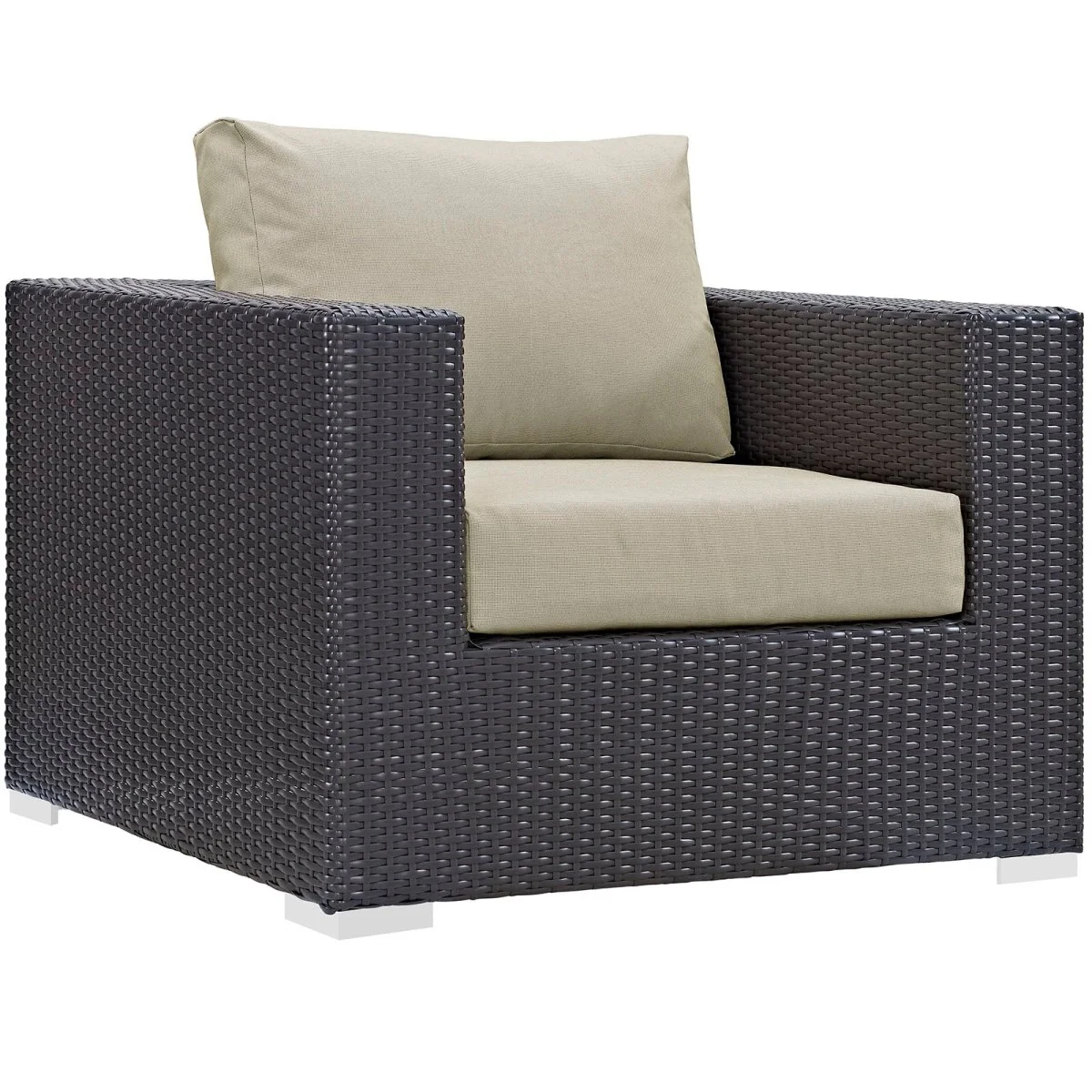 4-Piece Outdoor Patio Rattan Aluminum Sectional Sofa Set - Image 3