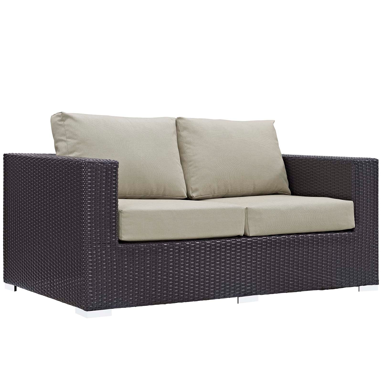 4-Piece Outdoor Wicker Patio Seating Set with Fire Pit Table and Cushions - Image 16