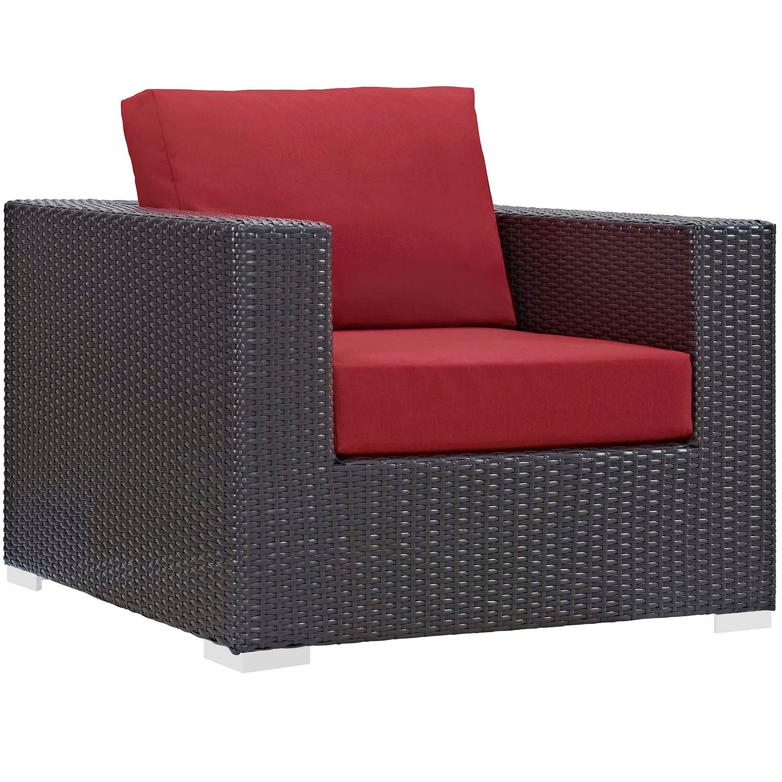 4-Piece Outdoor Wicker Patio Seating Set with Fire Pit Table and Cushions - Image 26