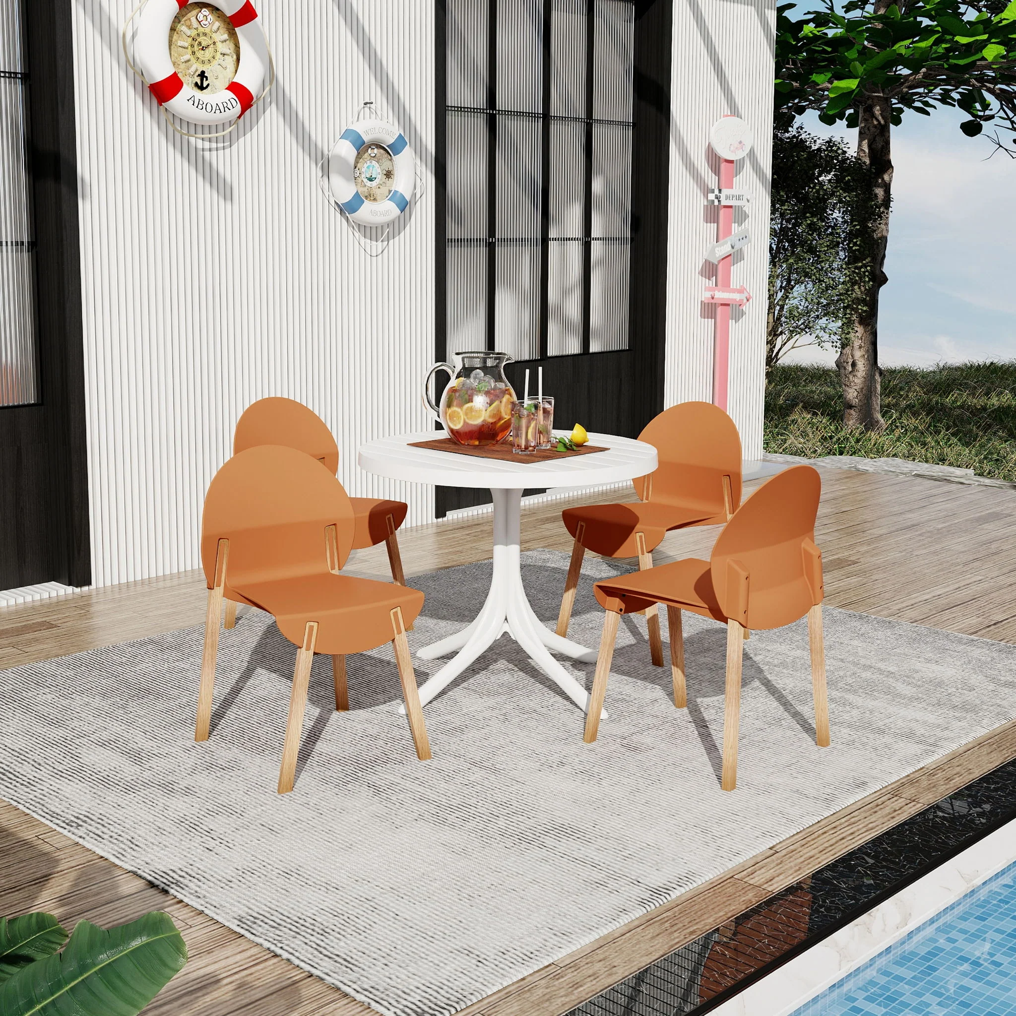 4 Piece Set Of Single Chairs With A Design Combining Modern And Traditional Elements - Image 21