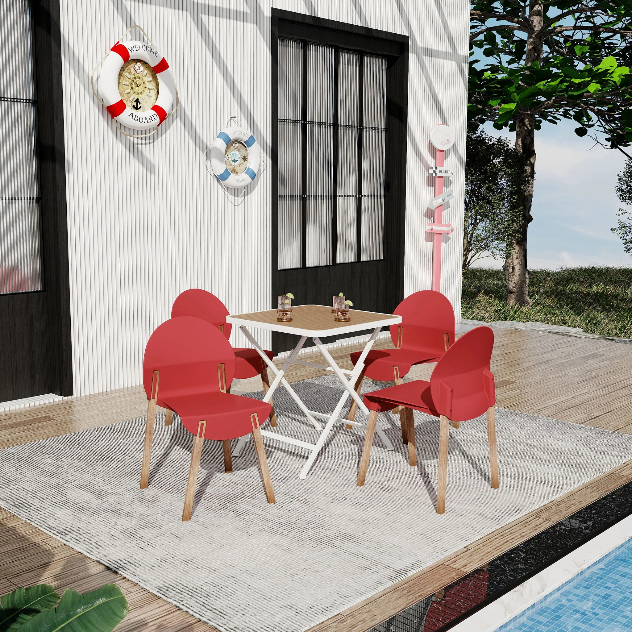 4 Piece Set Of Single Chairs With A Design Combining Modern And Traditional Elements - Image 24