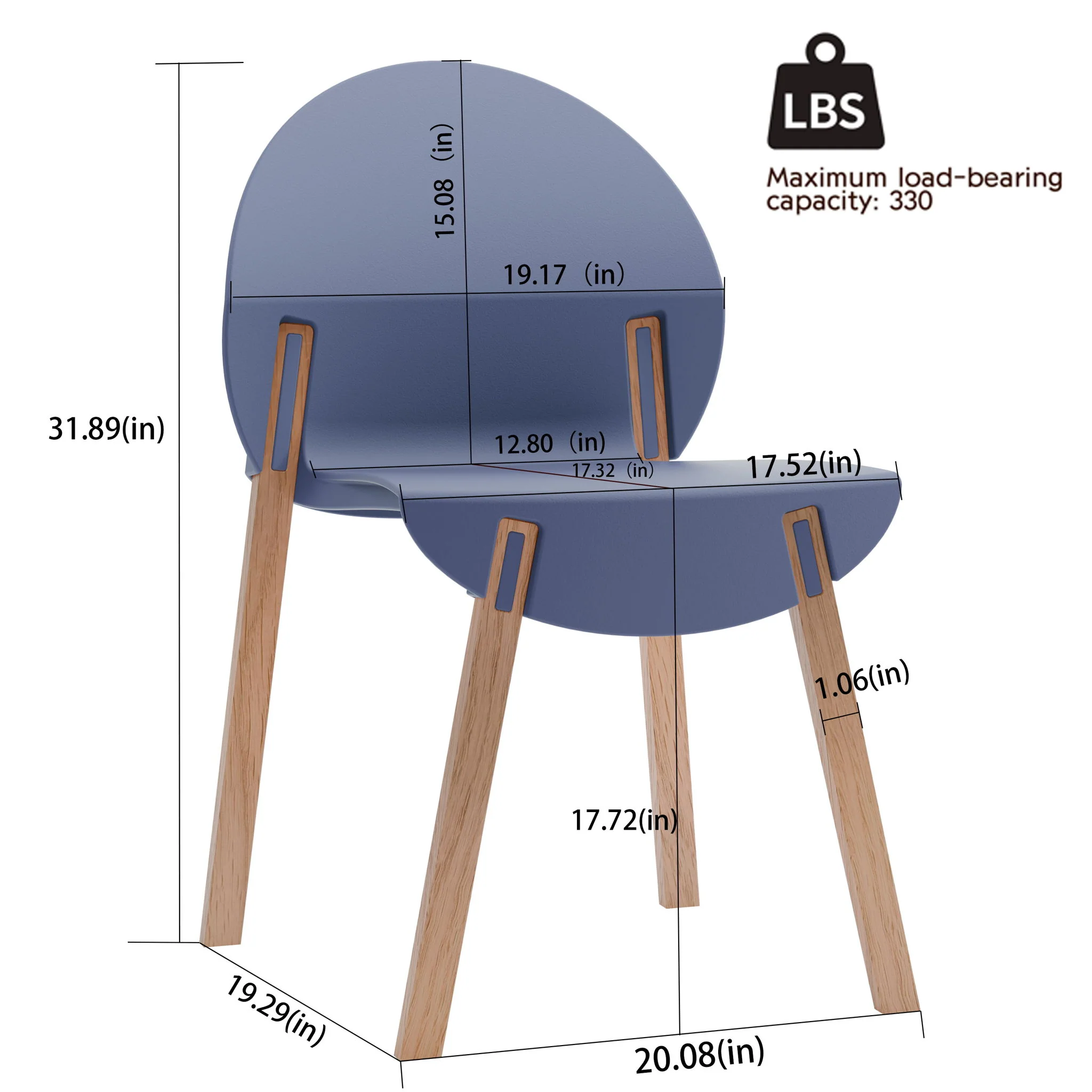 4 Piece Set Of Single Chairs With A Design Combining Modern And Traditional Elements - Image 7
