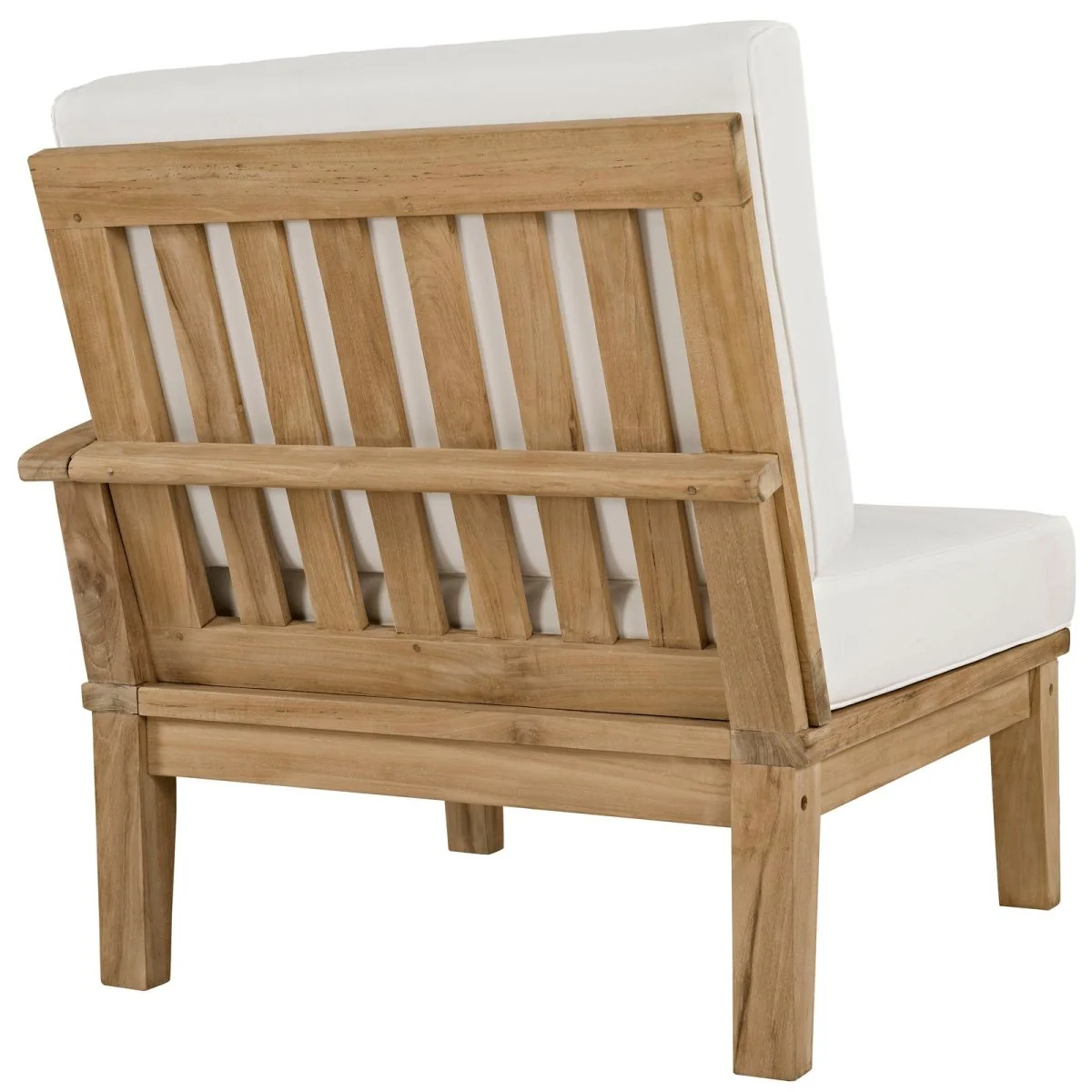 4-Piece Teak Wood Outdoor Patio Sofa Set with Cushions, Durable Weather-Resistant Design - Image 6