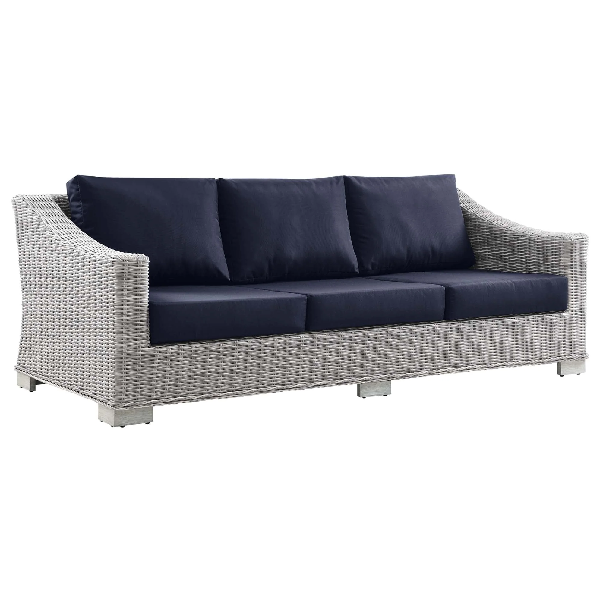 4-Piece Wicker Rattan Outdoor Patio Furniture Set with Cushions for Patio & Garden - Image 22