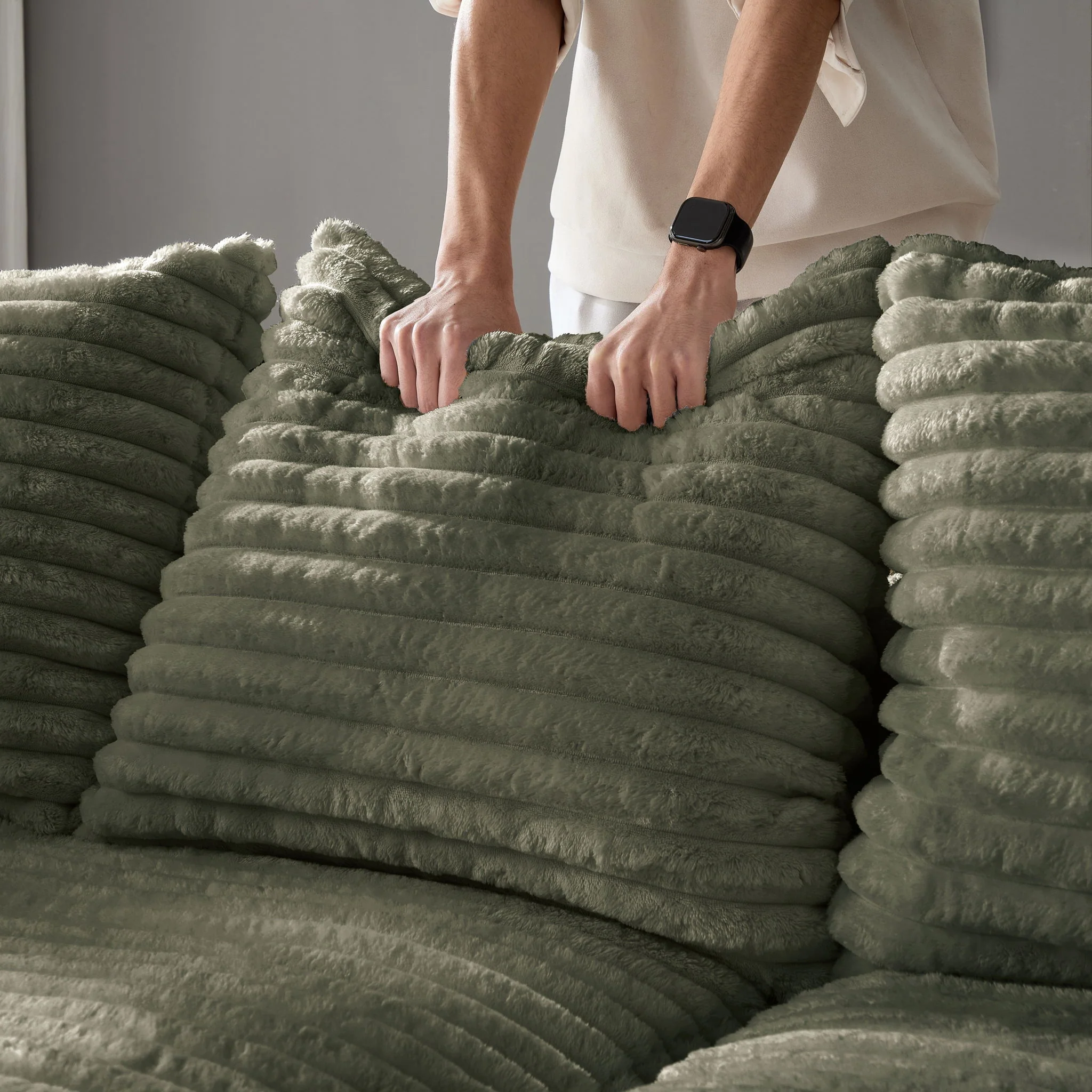 4 Seat Sofa, Deep Seat Couches With Soft Pillows - Image 17