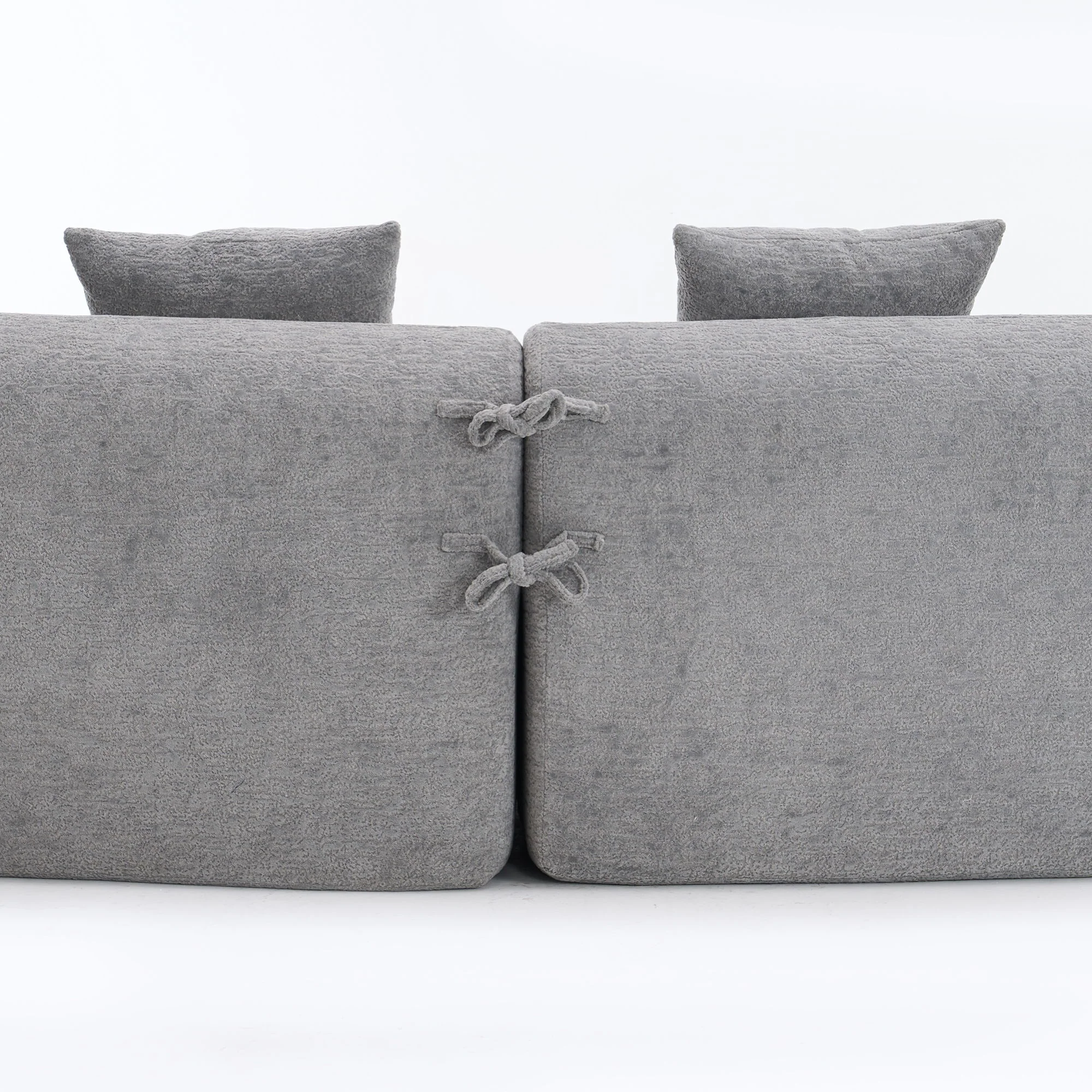 4 Seater Sofa With Fabric, 30D, 60 Hardness Full Sponge, 4 Pillow For Living Room, Home Furniture Sleeper Sectional Sofa For Apartment - Image 31