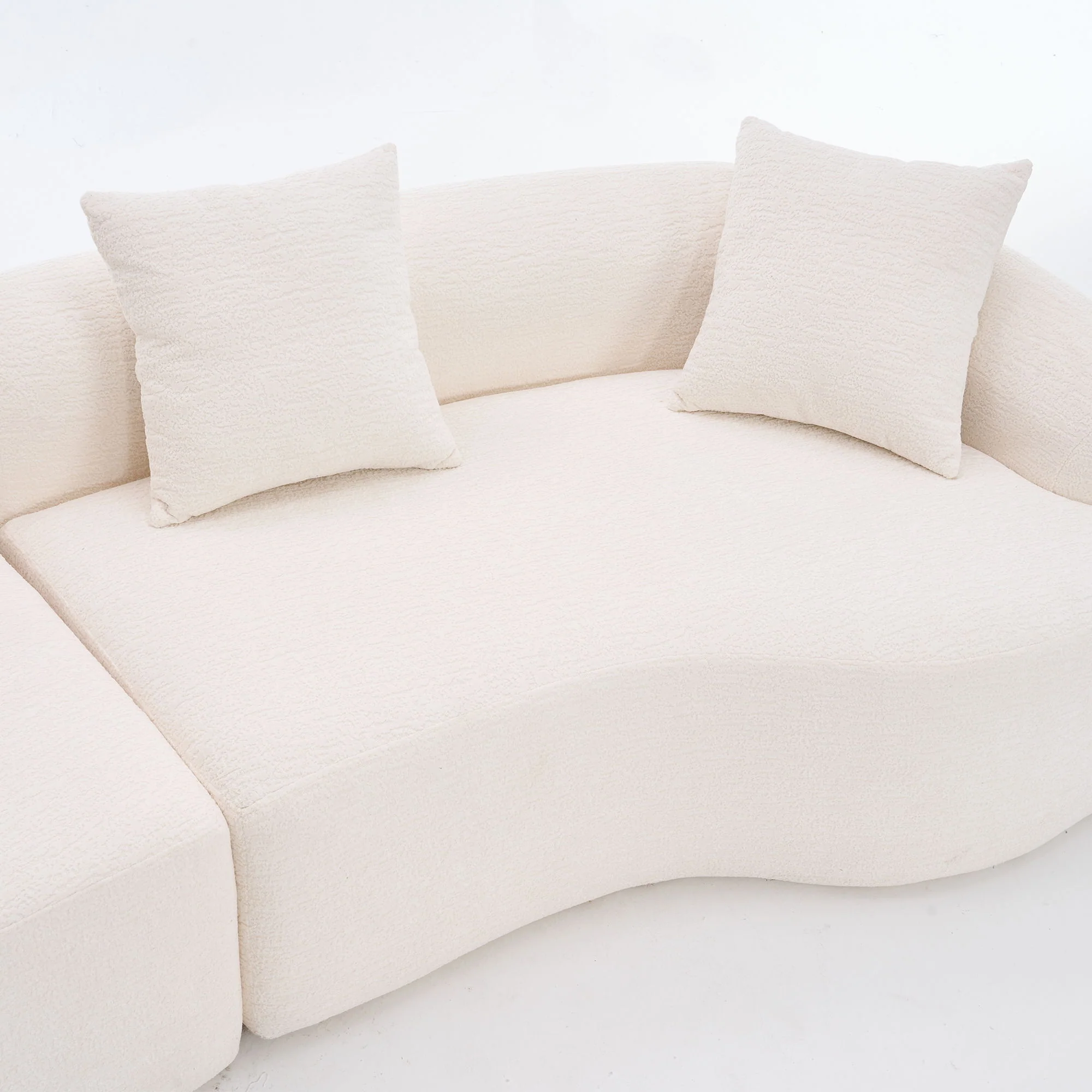 4 Seater Sofa With Fabric, 30D, 60 Hardness Full Sponge, 4 Pillow For Living Room, Home Furniture Sleeper Sectional Sofa For Apartment - Image 39