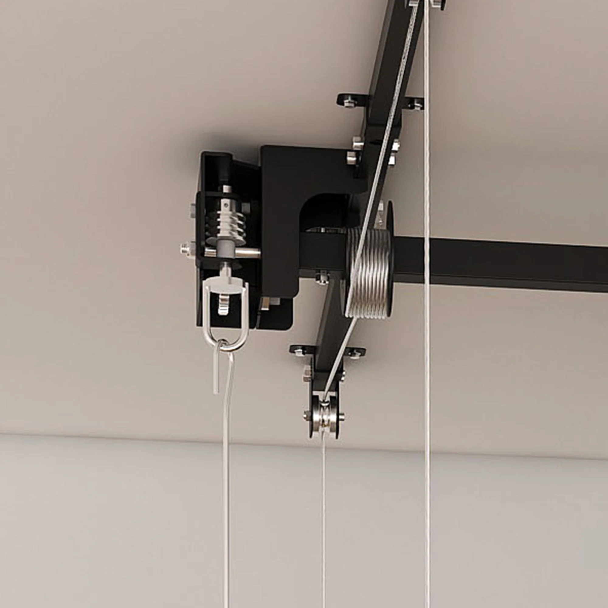 4 X 8 Ft Overhead Garage Storage Rack - Black - Image 4