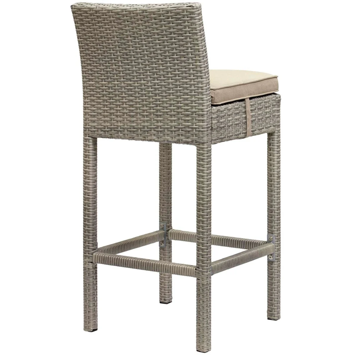 40" All-Weather Wicker Rattan Outdoor Bar Stool for Patio, Deck and Bar Seating - Image 30