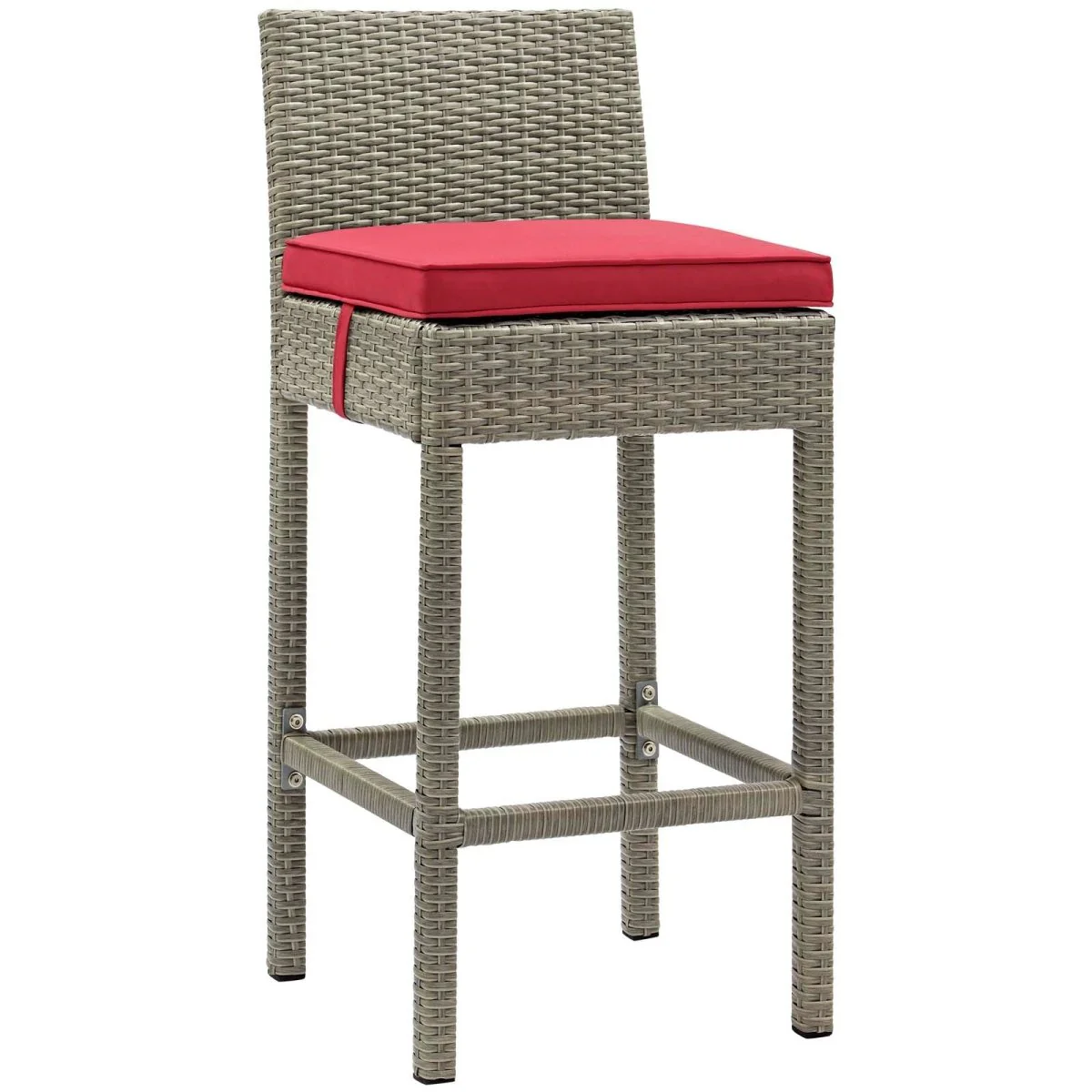 40" Wicker Rattan Outdoor Bar Stool Set - Weather-Resistant Patio Counter Seating - Image 22