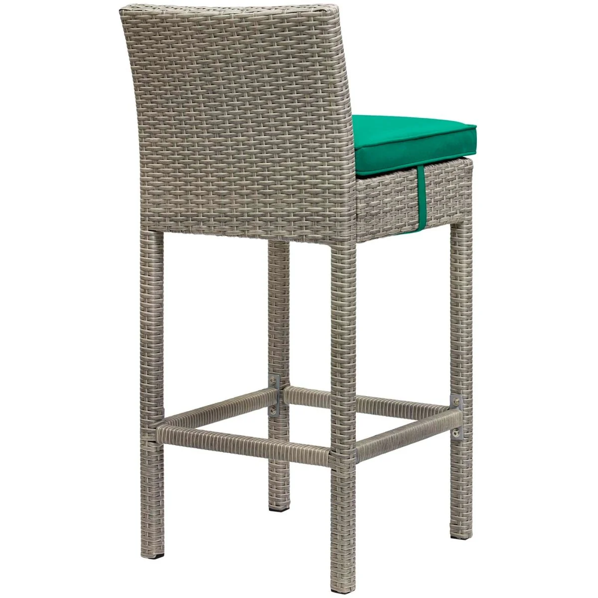 40" Wicker Rattan Outdoor Bar Stool Set - Weather-Resistant Patio Counter Seating - Image 36
