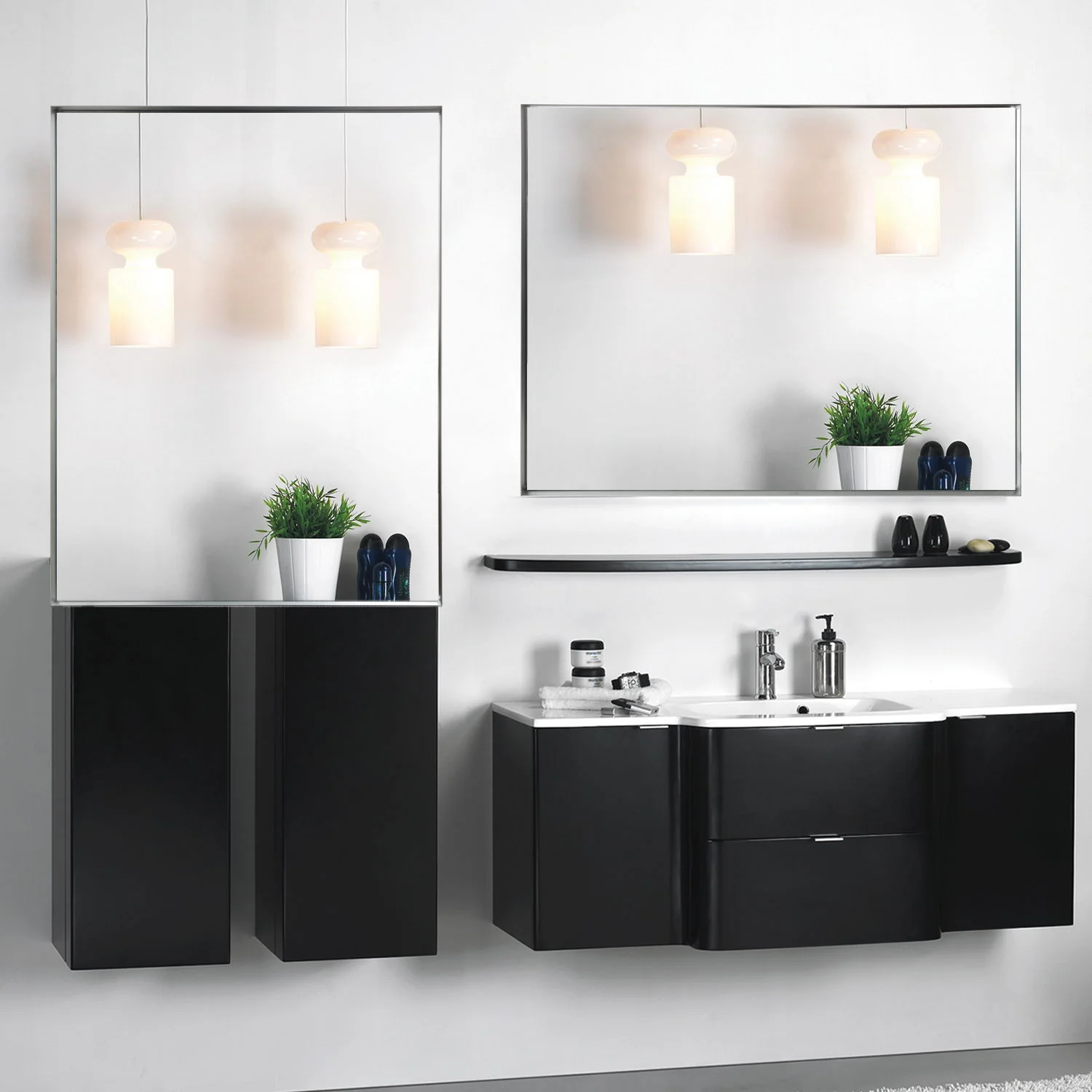 40X30" Silver Rectangular Wall-Mounted Beveled Bathroom Mirror, Square Angle Metal Frame Wall Mounted Bathroom Mirrors For Wall (Horizontal & Vertical) - Silver - Image 9