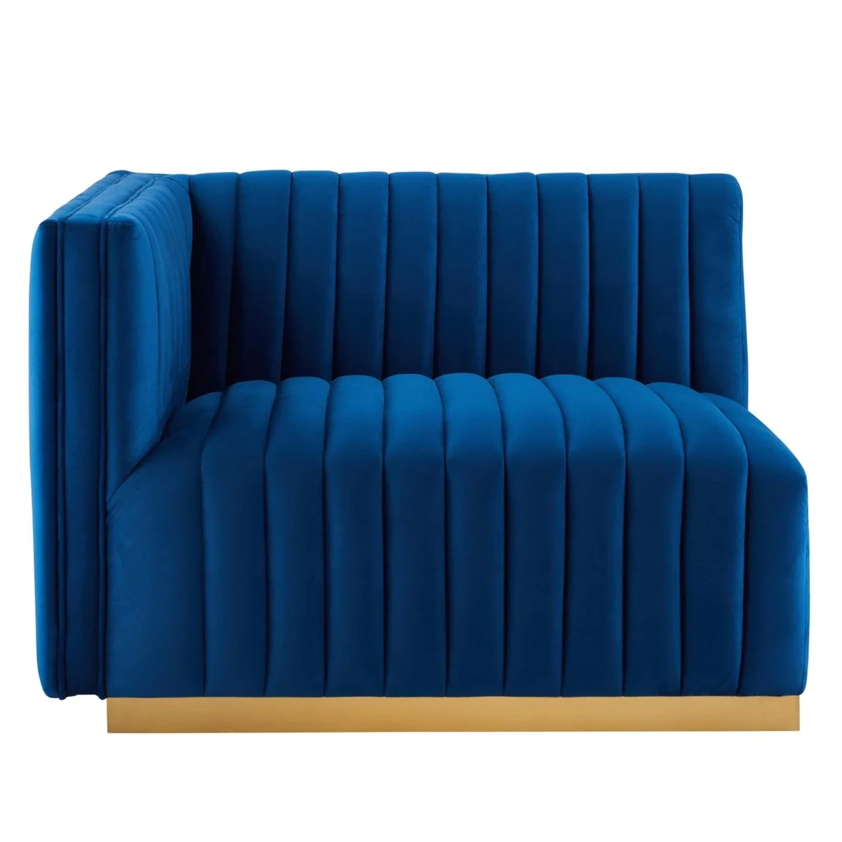 41.5 Inch Channel Tufted Performance Velvet Left-Arm Chair - Image 16