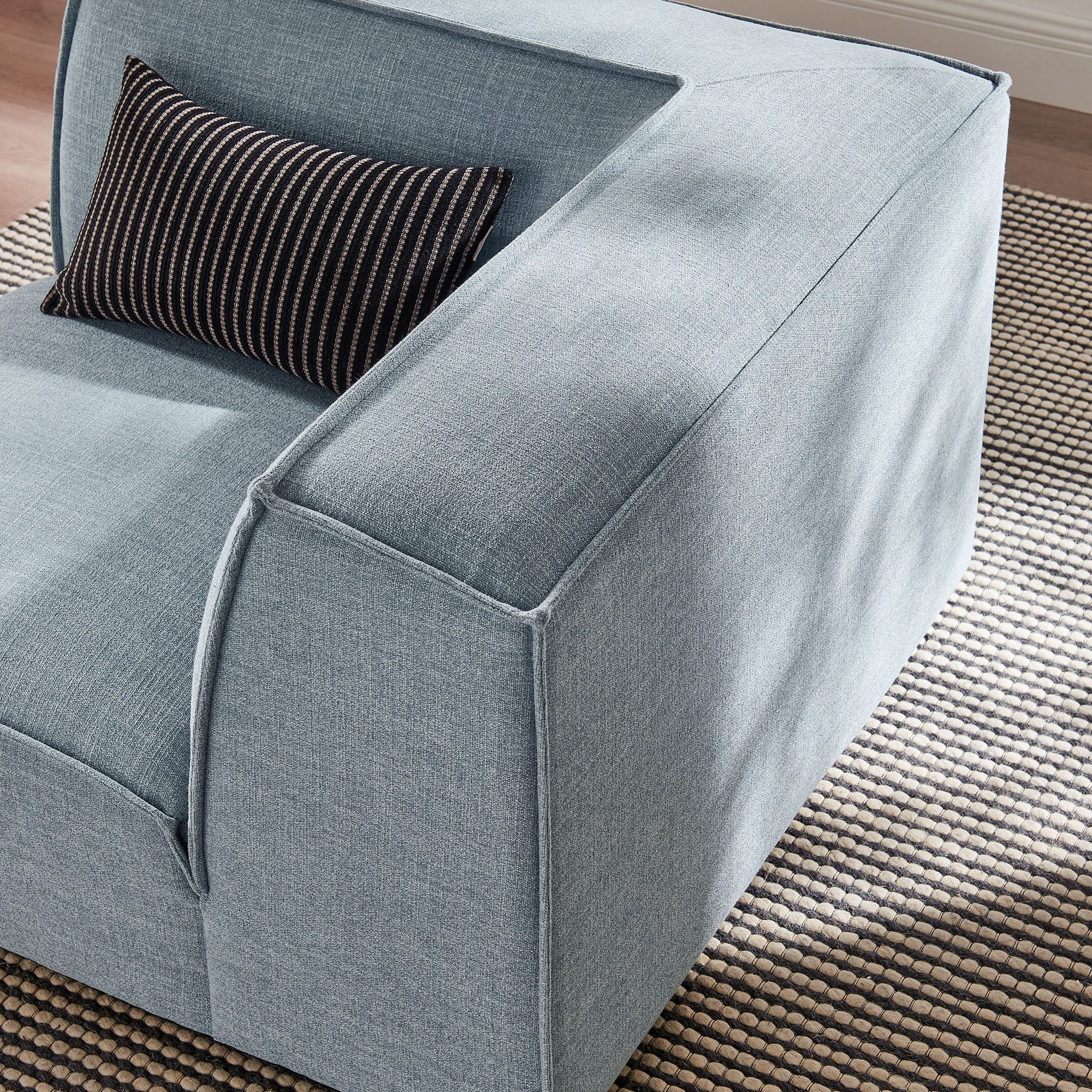 41 Inch Performance Fabric Corner Modular Sectional Armchair - Image 11
