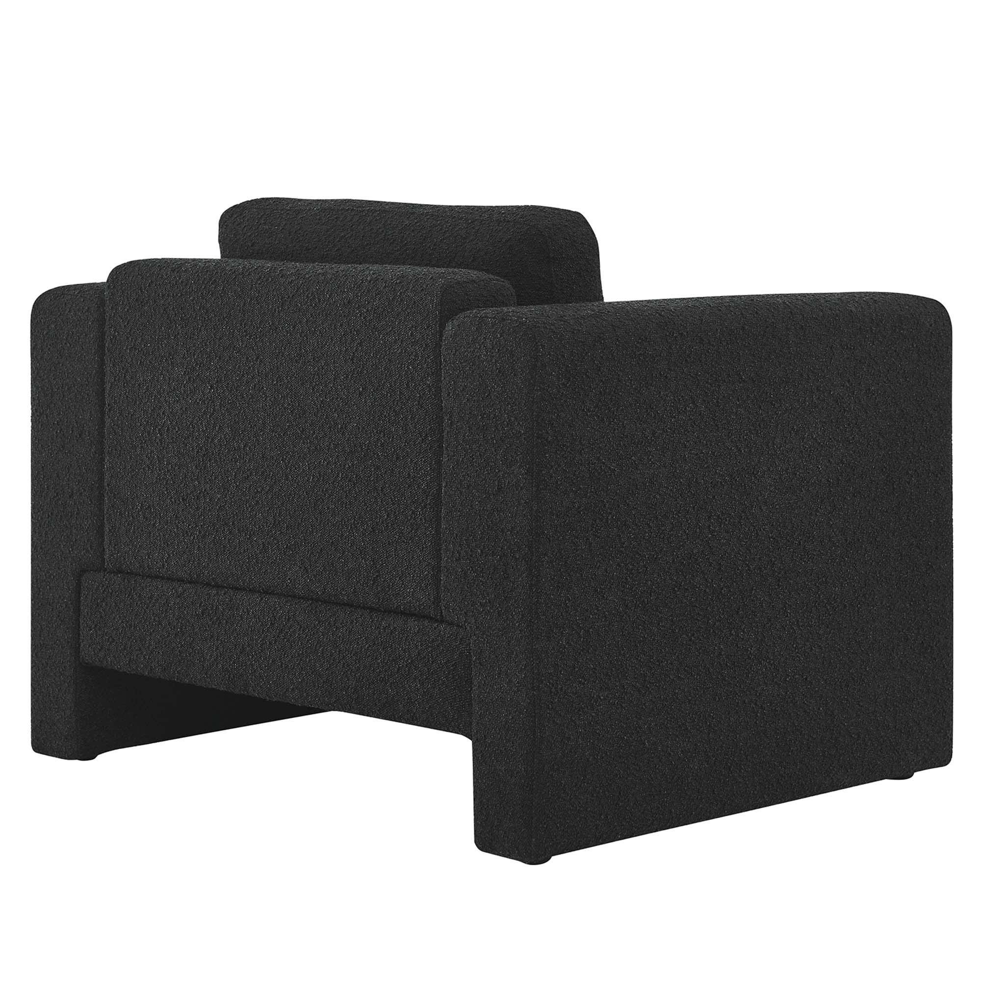 42 Inch Modern Boucle Fabric Accent Armchair with Pocket Coil Springs and Removable Cushions - Image 12