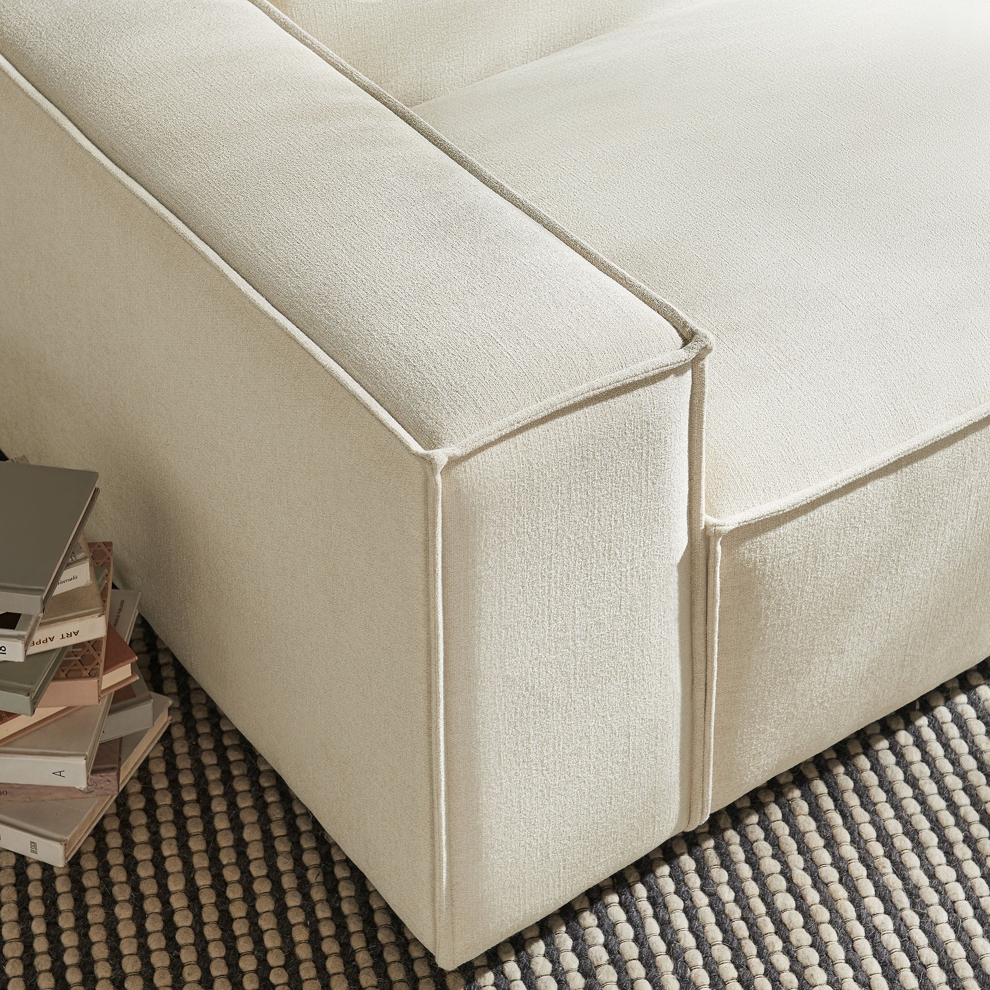 42 Inch Performance Fabric Left-Facing Modular Sectional Armchair - Image 4