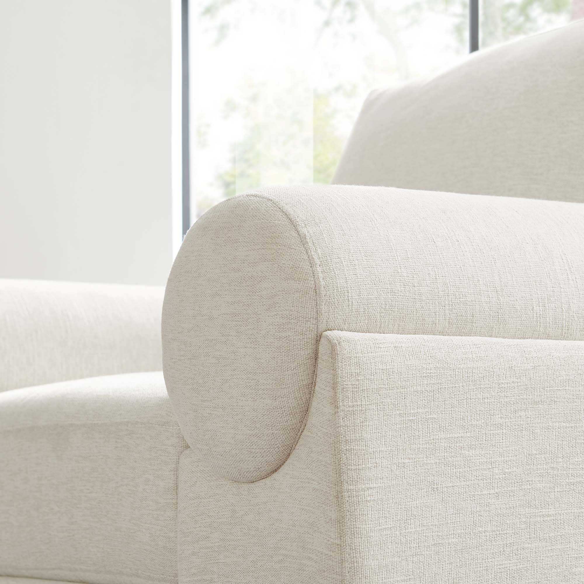 42 Inch Polyester Fabric Armchair - Image 4