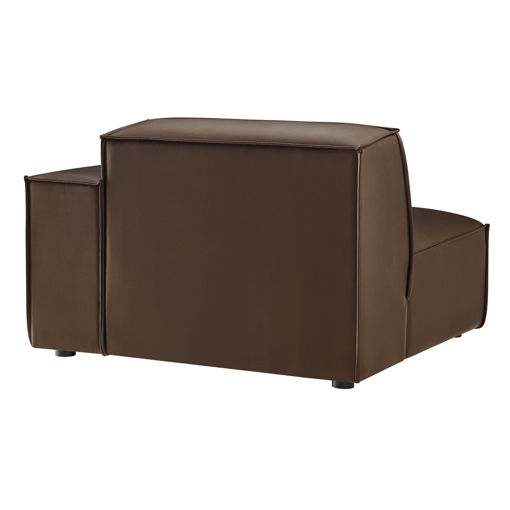 42 Inch Right-Facing Vegan Leather Modular Sectional Armchair - Image 12