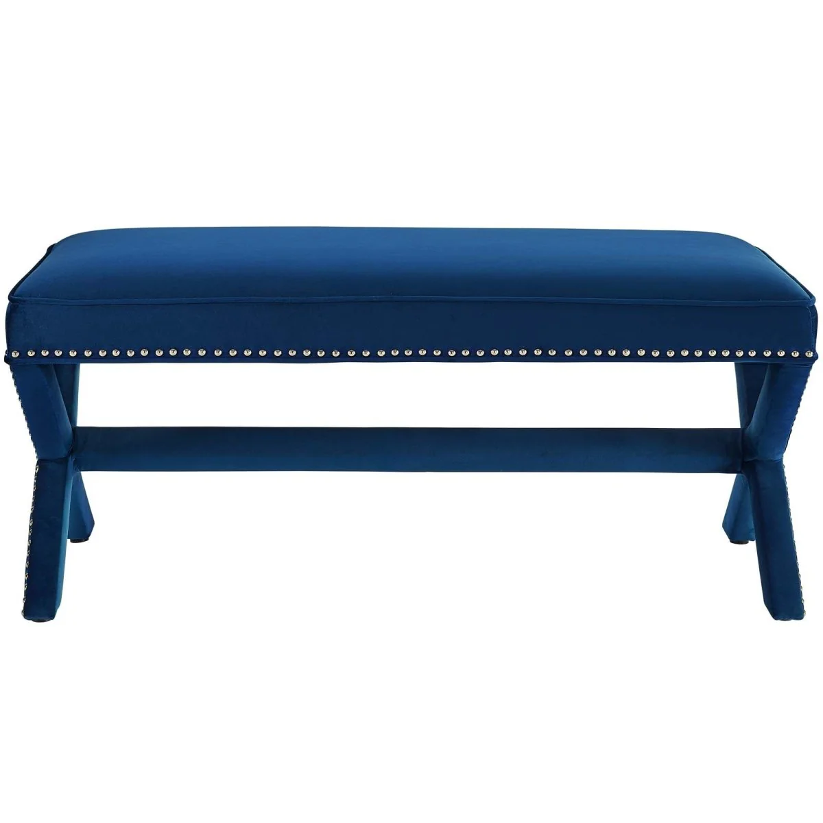 42 Inch Timeless Nailhead Performance Velvet Bench - Image 11