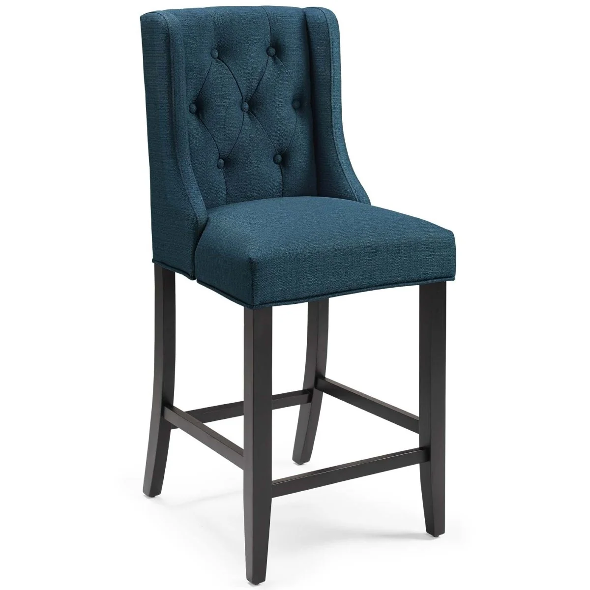 42" Tufted Fabric Counter Bar Stool Set of 2 — Comfortable Contemporary Seating for Kitchen - Image 9