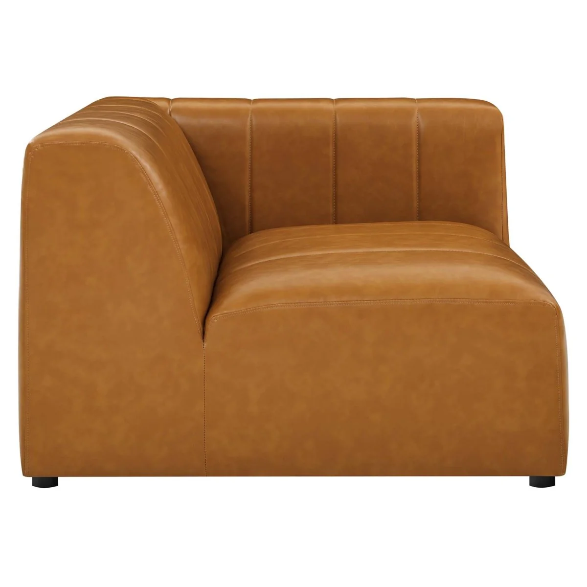 43.5 Inch Vegan Leather 8-Piece Sectional Sofa in Tan - Image 5