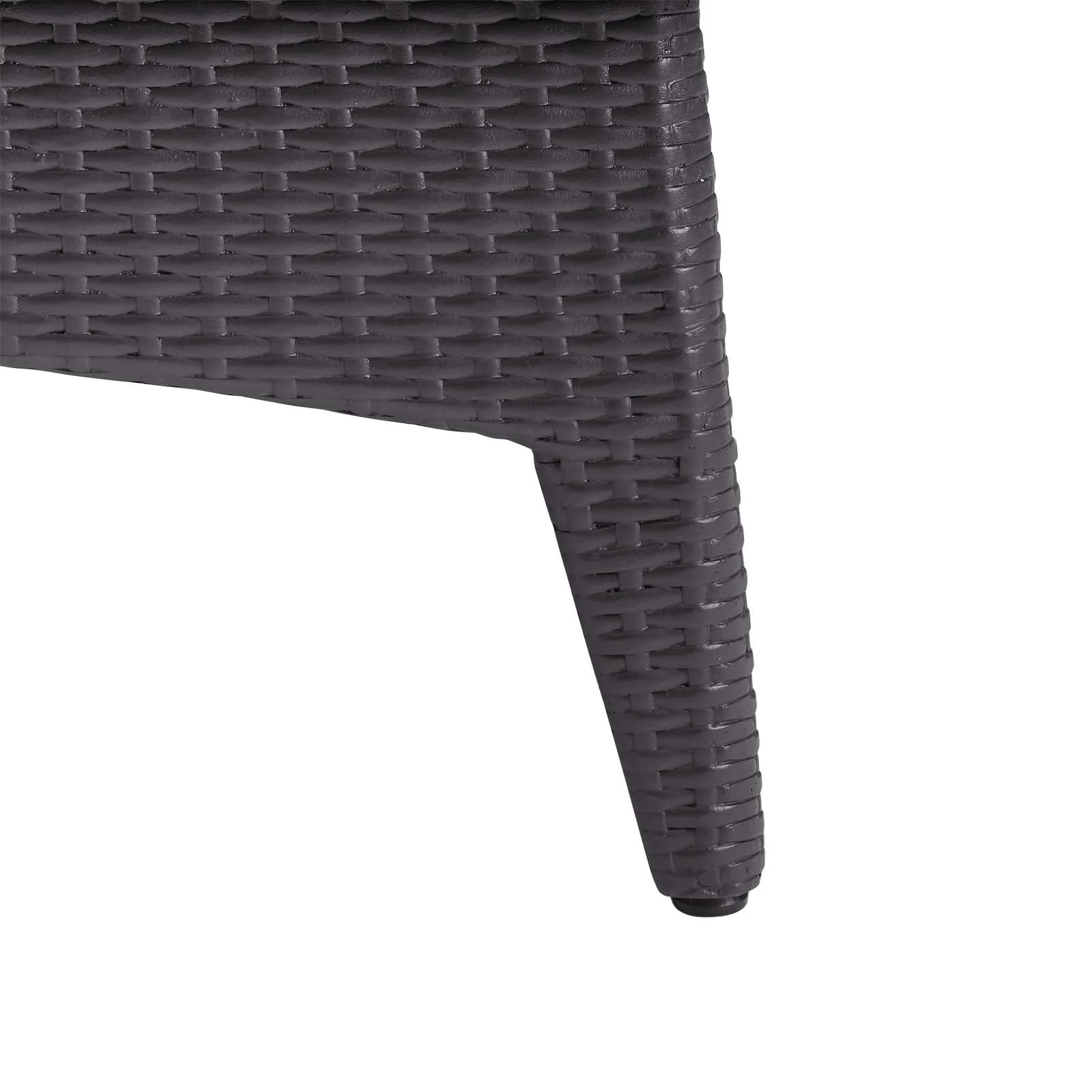 44" Espresso Rectangular Outdoor Patio Fire Pit Table - Image 5