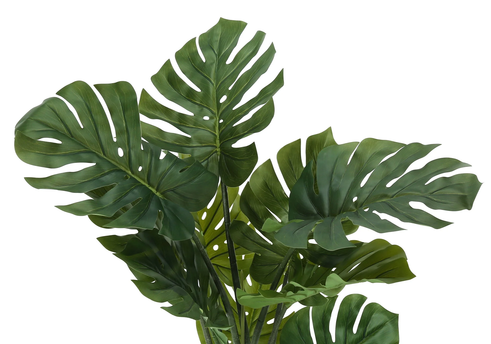 45" Tall, Artificial Plant, Monstera Tree, Indoor, Faux, Fake, Floor, Greenery, Potted, Real Touch, Decorative - Green / Black - Image 5