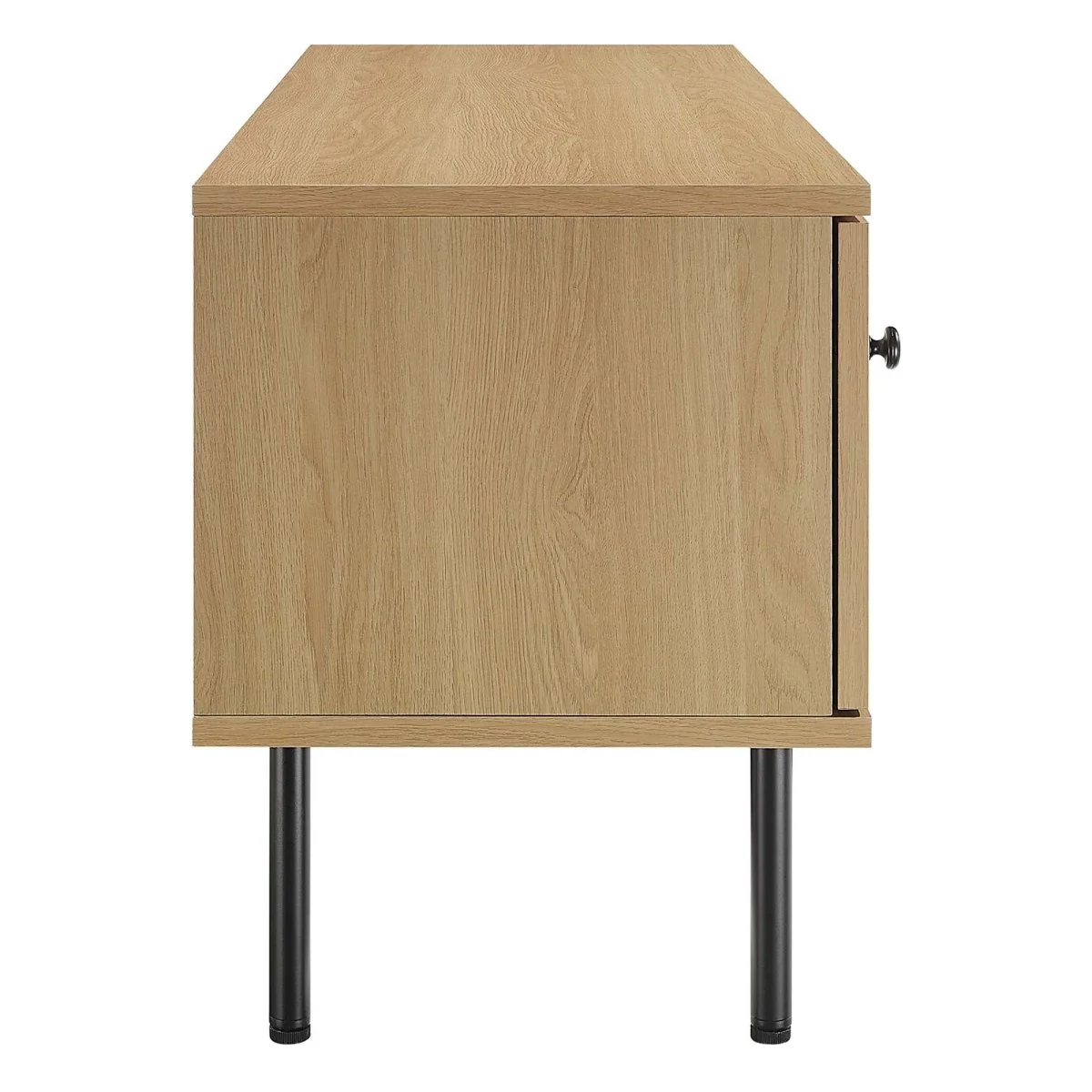 47 Inch Modern Rattan Sliding Door TV Stand - Image 10
