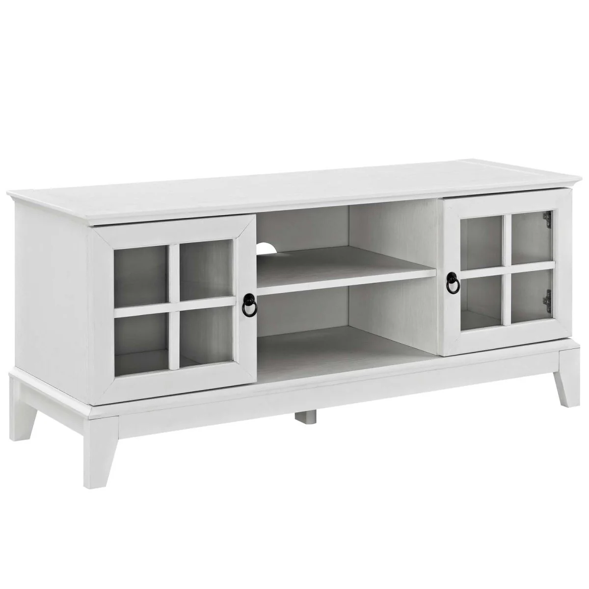 47 Inch Refreshing Coastal TV Stand in White