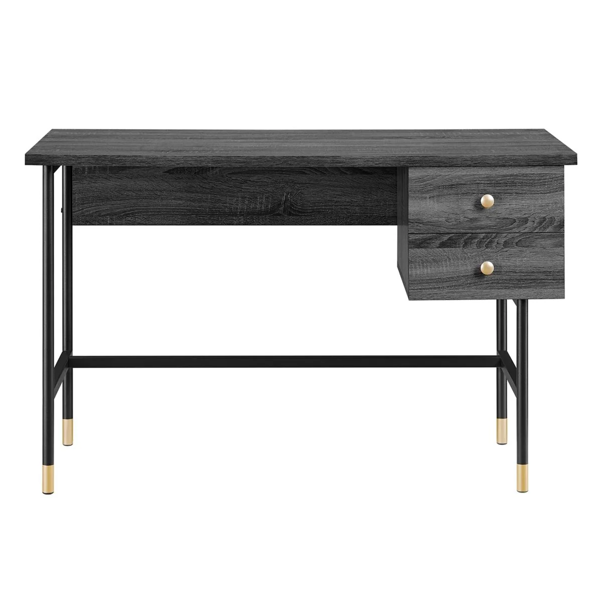 47" Modern Office Desk with Gold Accents — Sleek Contemporary Workstation for Home Office - Image 17