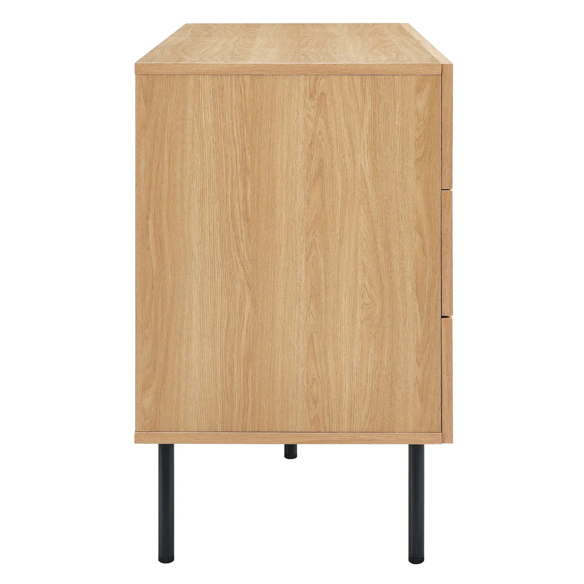47" Oval Rattan 6-Drawer Compact Bedroom Dresser - Image 11