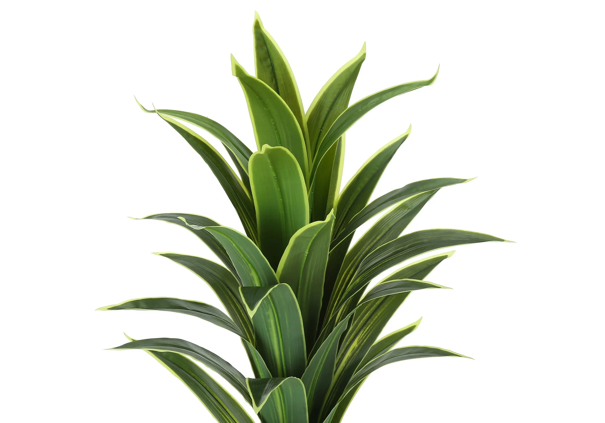 47" Tall, Artificial Plant, Dracaena Tree, Indoor, Faux, Fake, Floor, Greenery, Potted, Real Touch, Decorative - Green / Black - Image 3