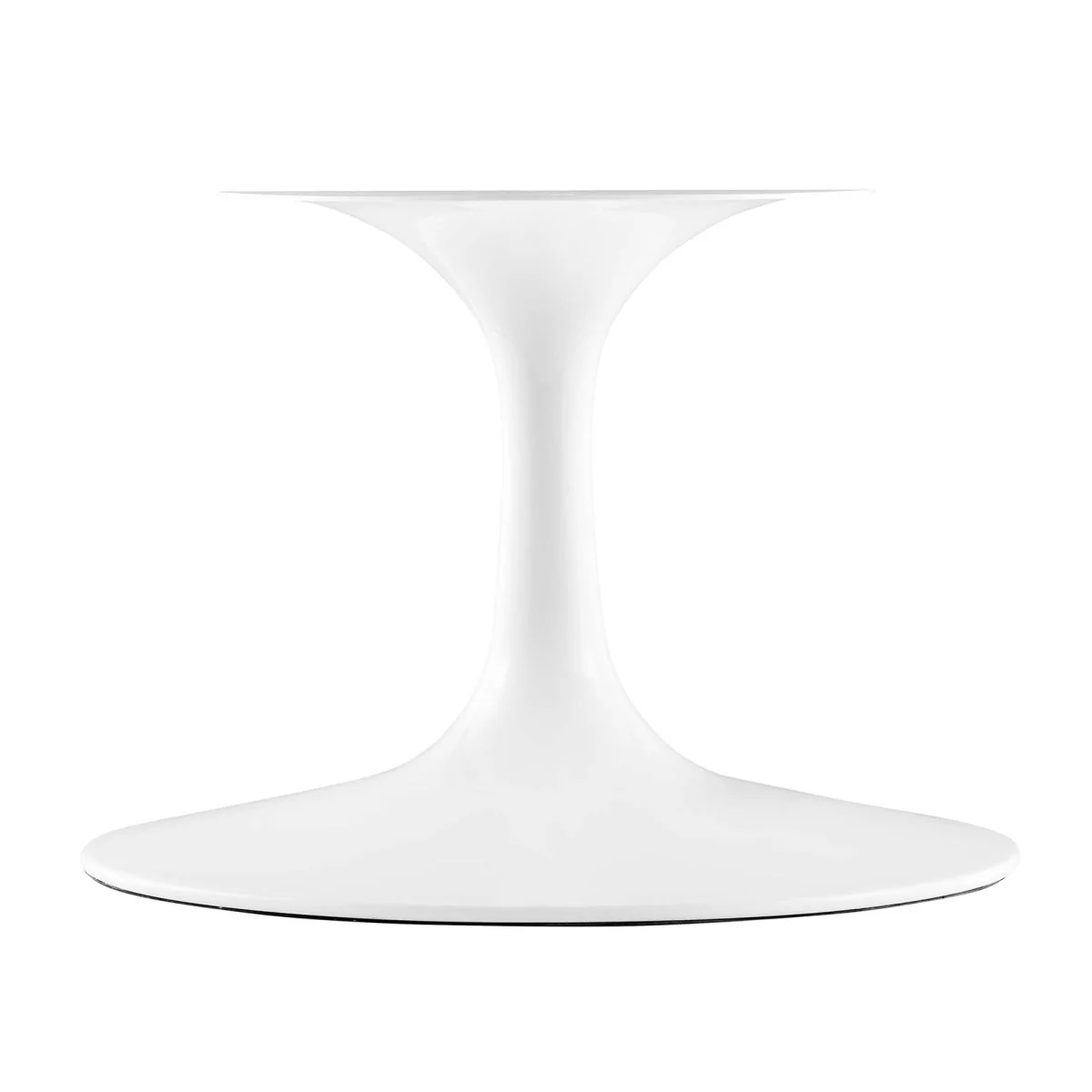 48 Inch Oval Artificial Marble Pedestal Coffee Table - Image 6