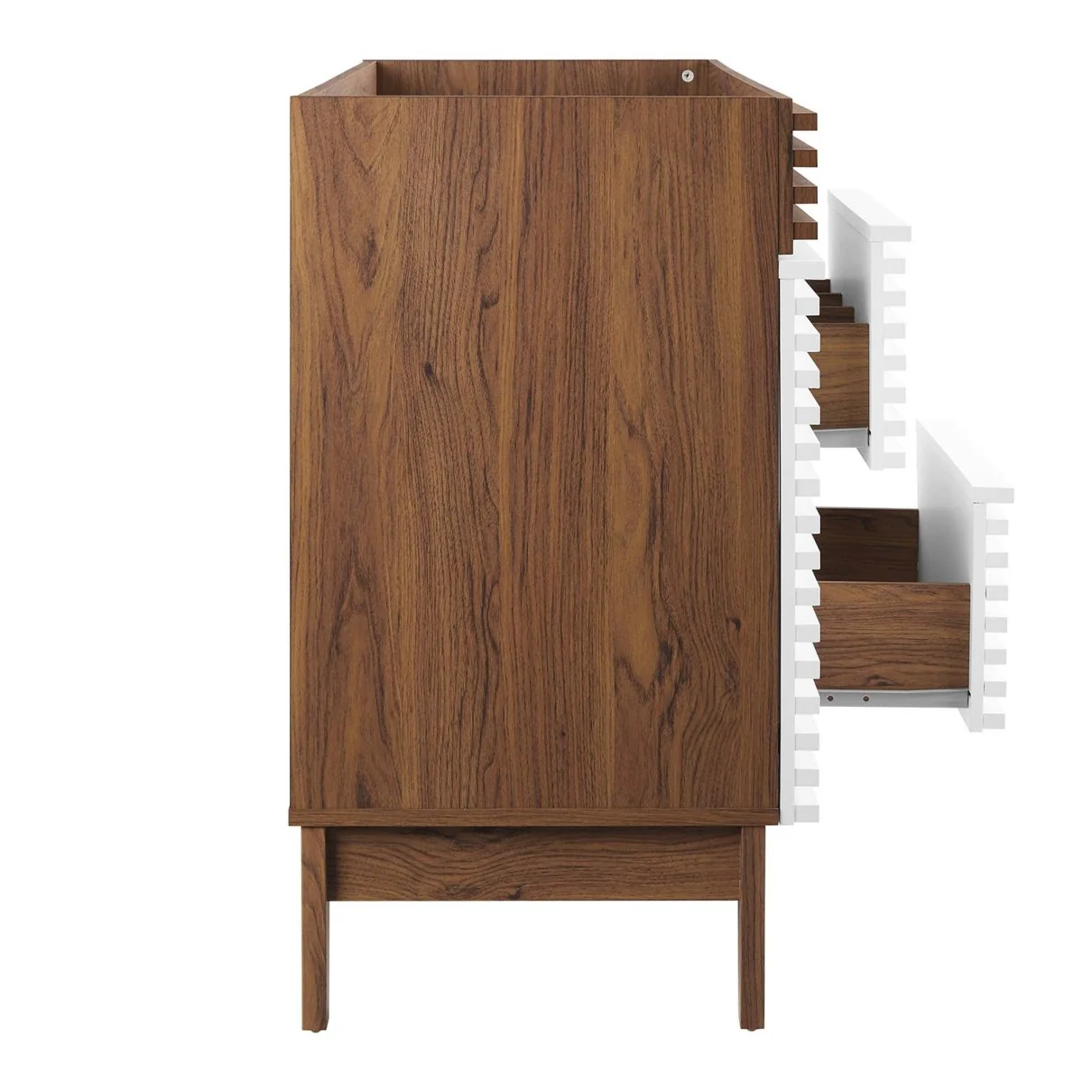 48" Mid-Century Bathroom Vanity Cabinet – Sink Compatible, Stylish Storage Cabinet - Image 16