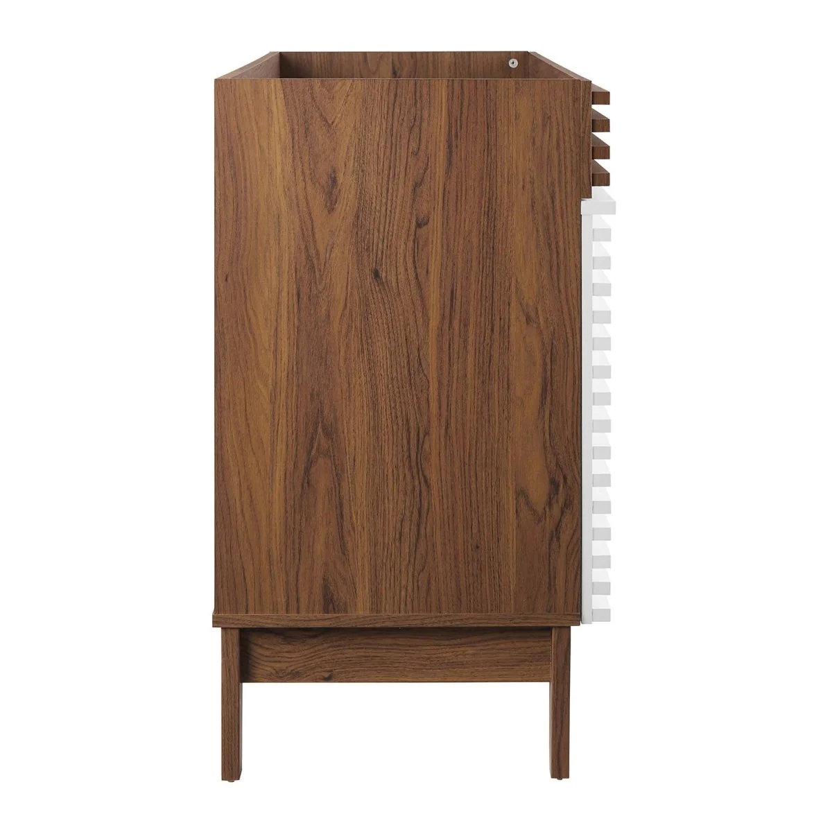 48" Mid-Century Bathroom Vanity Cabinet – Sink Compatible, Stylish Storage Cabinet - Image 59