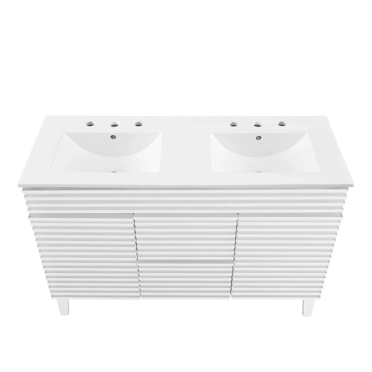 48" Mid-Century Bathroom Vanity with Sink(s) – Wood-Style Vanity Cabinet - Image 120
