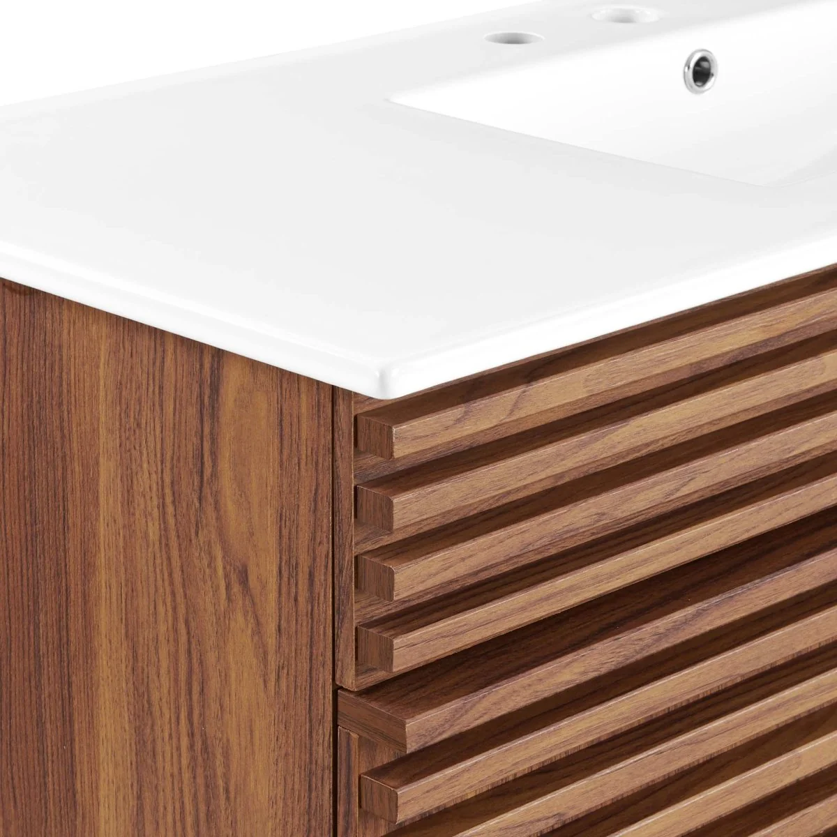 48" Mid-Century Bathroom Vanity with Sink(s) – Wood-Style Vanity Cabinet - Image 43