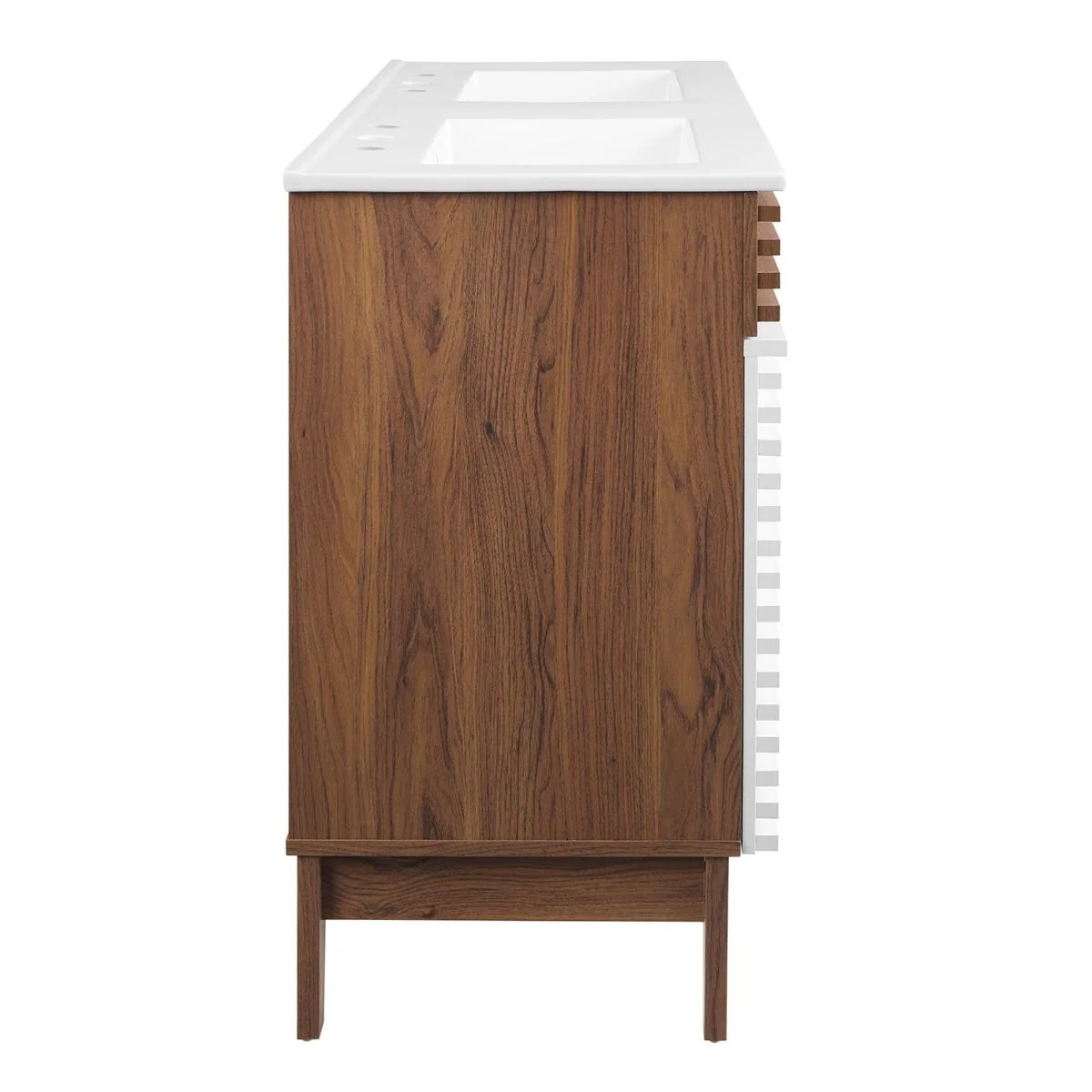 48" Mid-Century Bathroom Vanity with Sink(s) – Wood-Style Vanity Cabinet - Image 94
