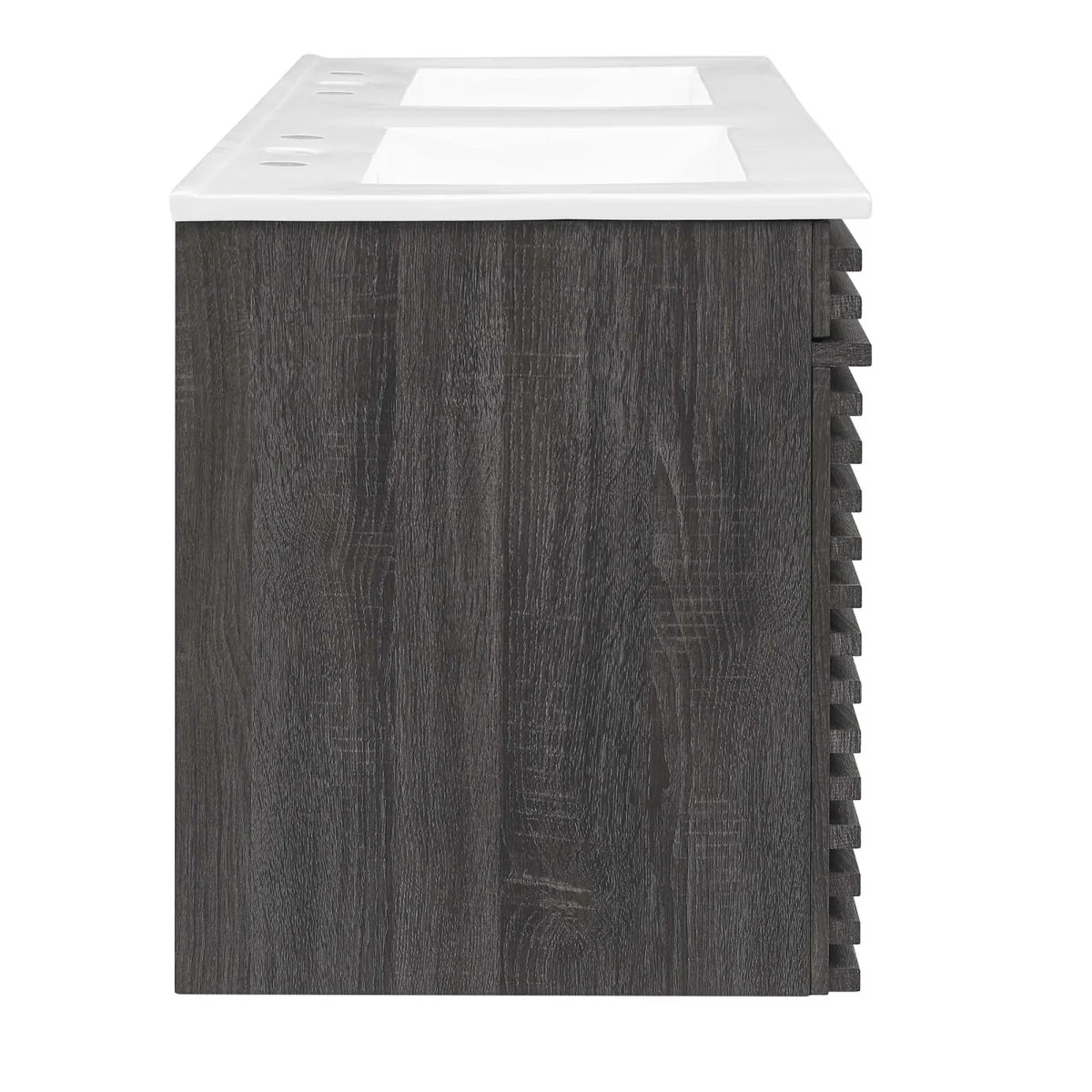 48" Wall-Mount Double Sink Bathroom Vanity — Modern Floating Design with Cabinet Storage - Image 13