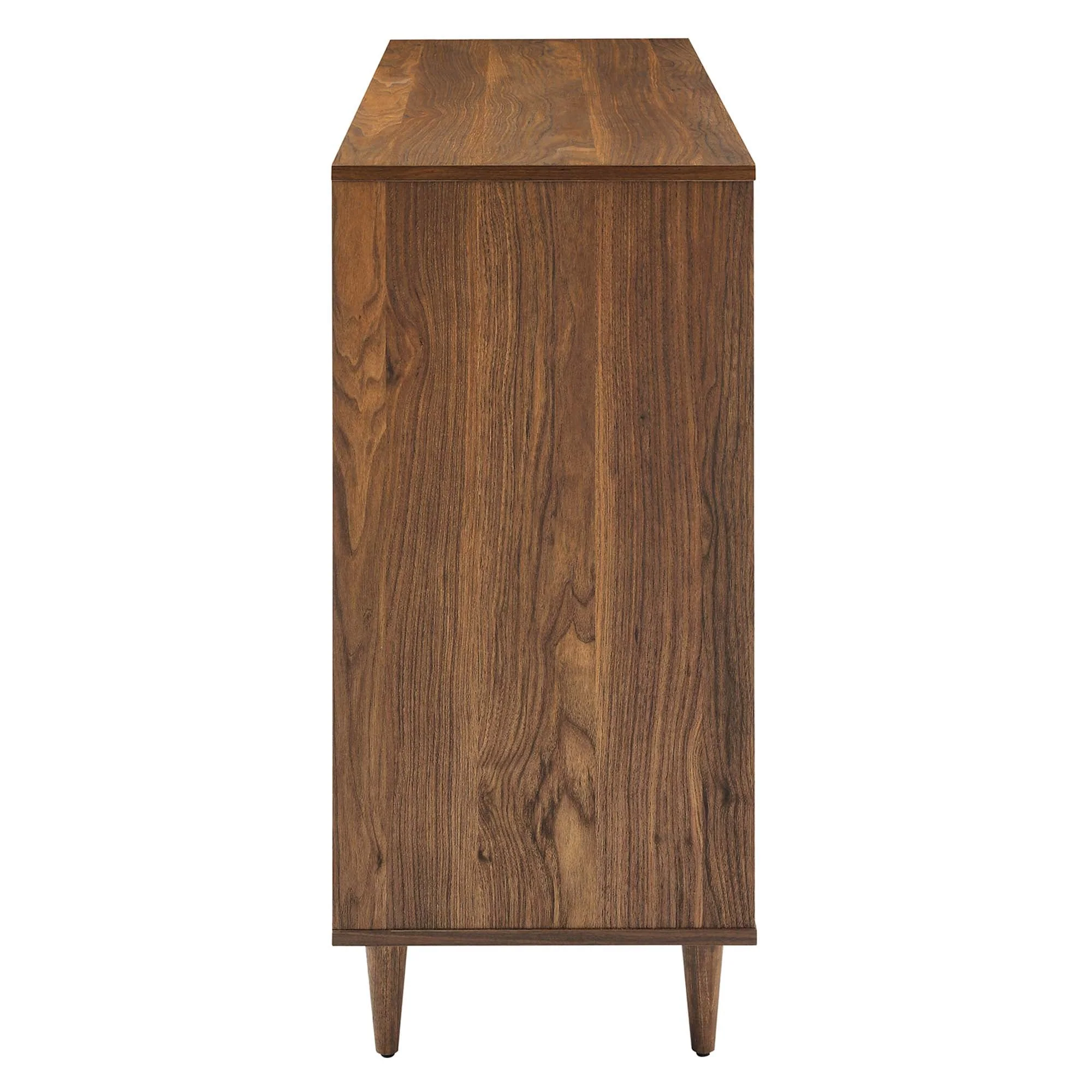 49" Oak White Grooved Wave 6-Drawer Bedroom Dresser - Image 13