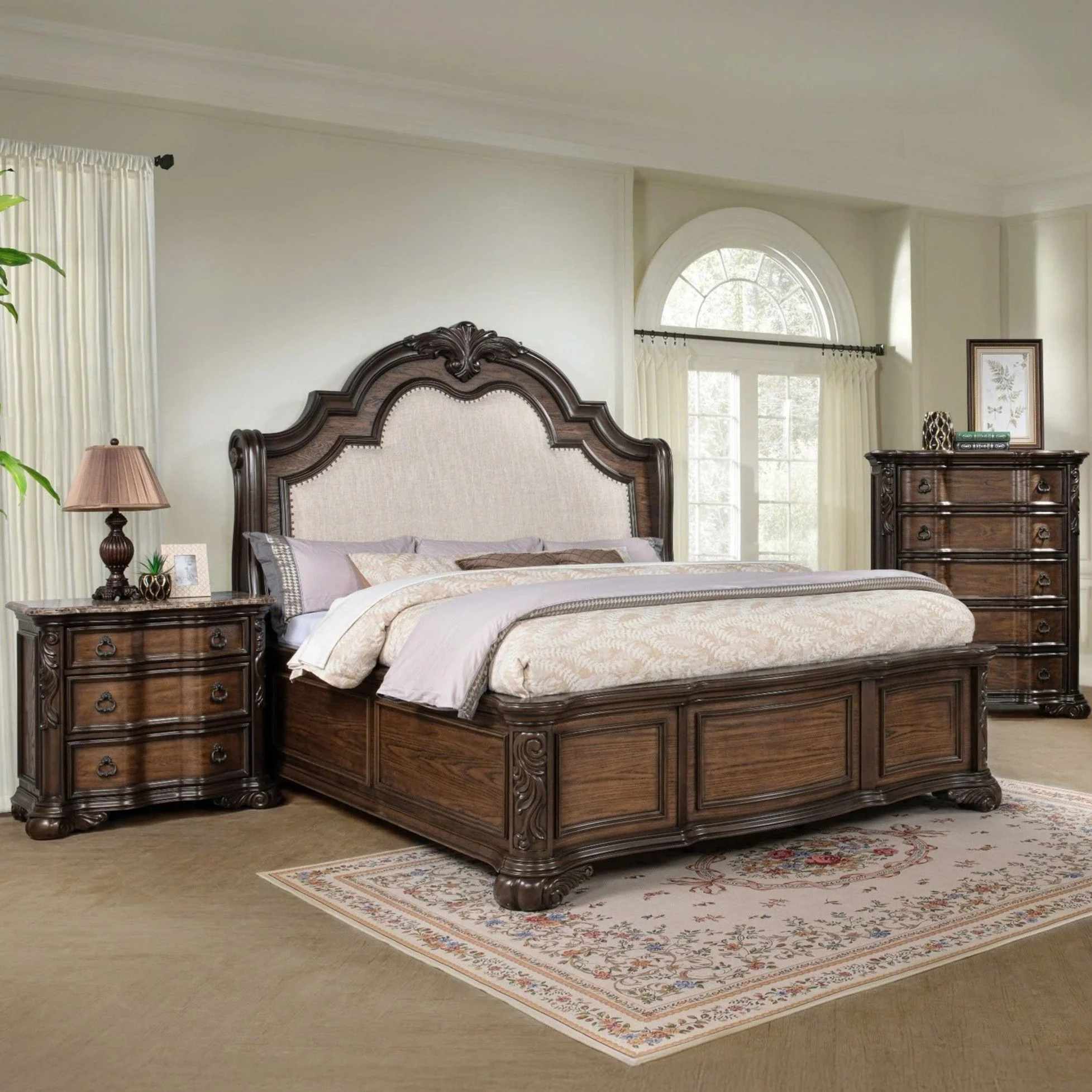 5 Drawer Chest - Brown / Coffee - Image 4